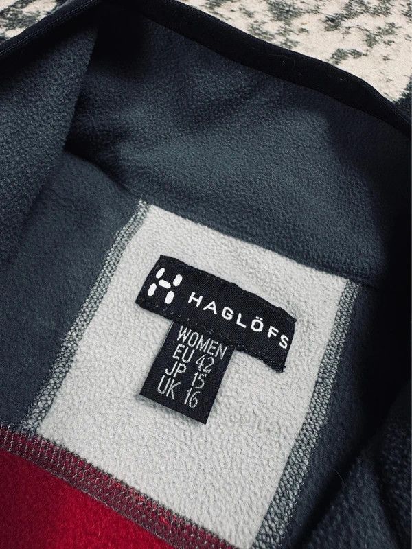Haglofs Haglofs fleece red gray 42 XL Size XL / US 12-14 / IT 48-50 - 4 Thumbnail