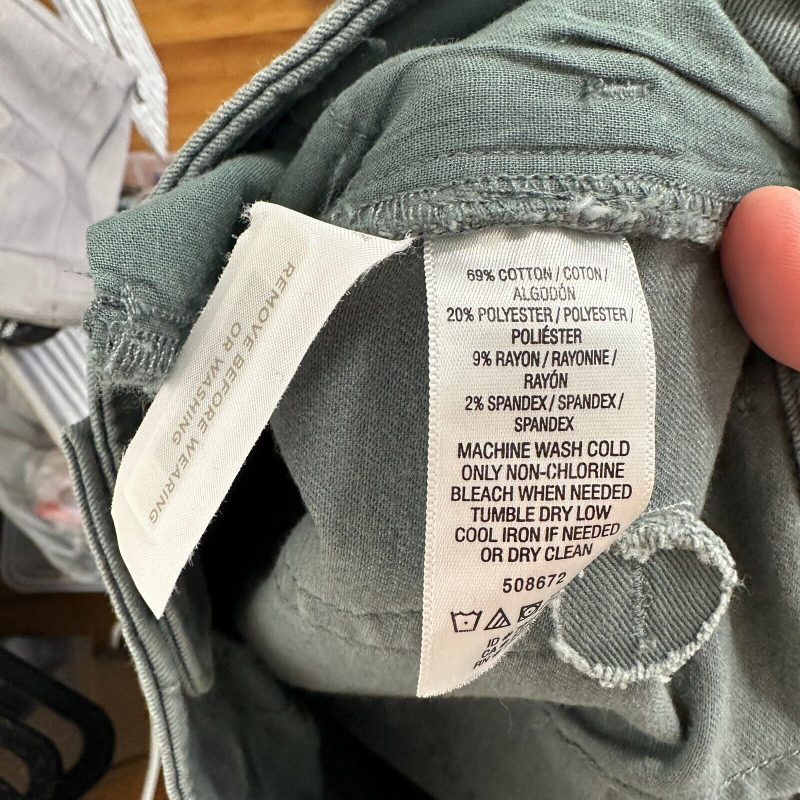 Loft Loft Slate Gray Button Fly Frayed Hem Jean Front Stitch 00 Size 24" / US 00 / IT 34 - 8 Thumbnail