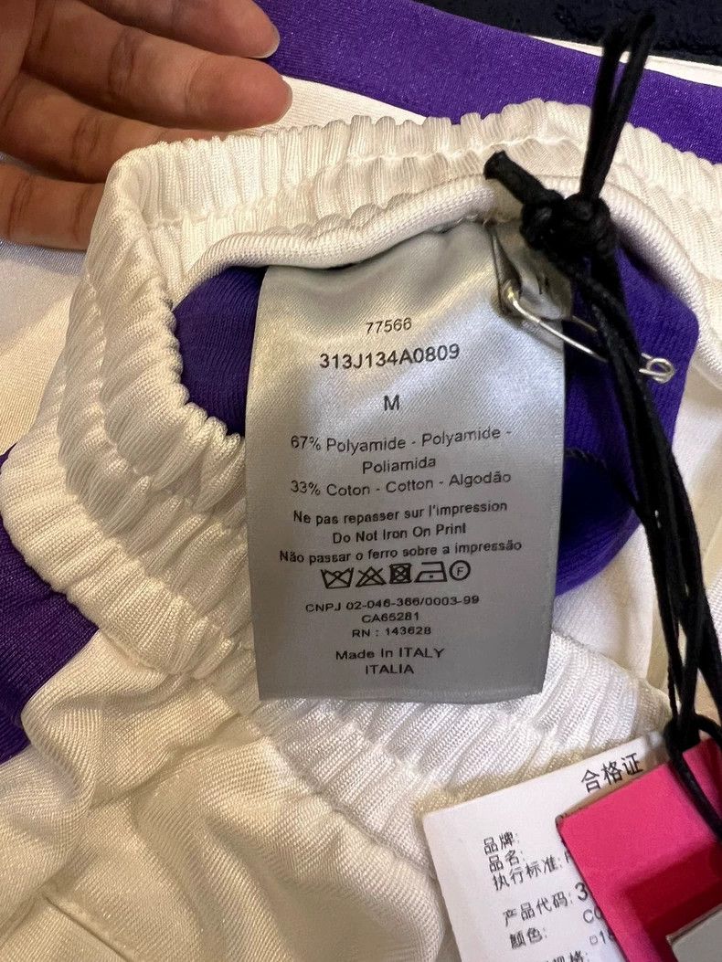 Dior DiorSize SERL co-branded white and purple printed logo shor Size US 32 / EU 48 - 6 Thumbnail