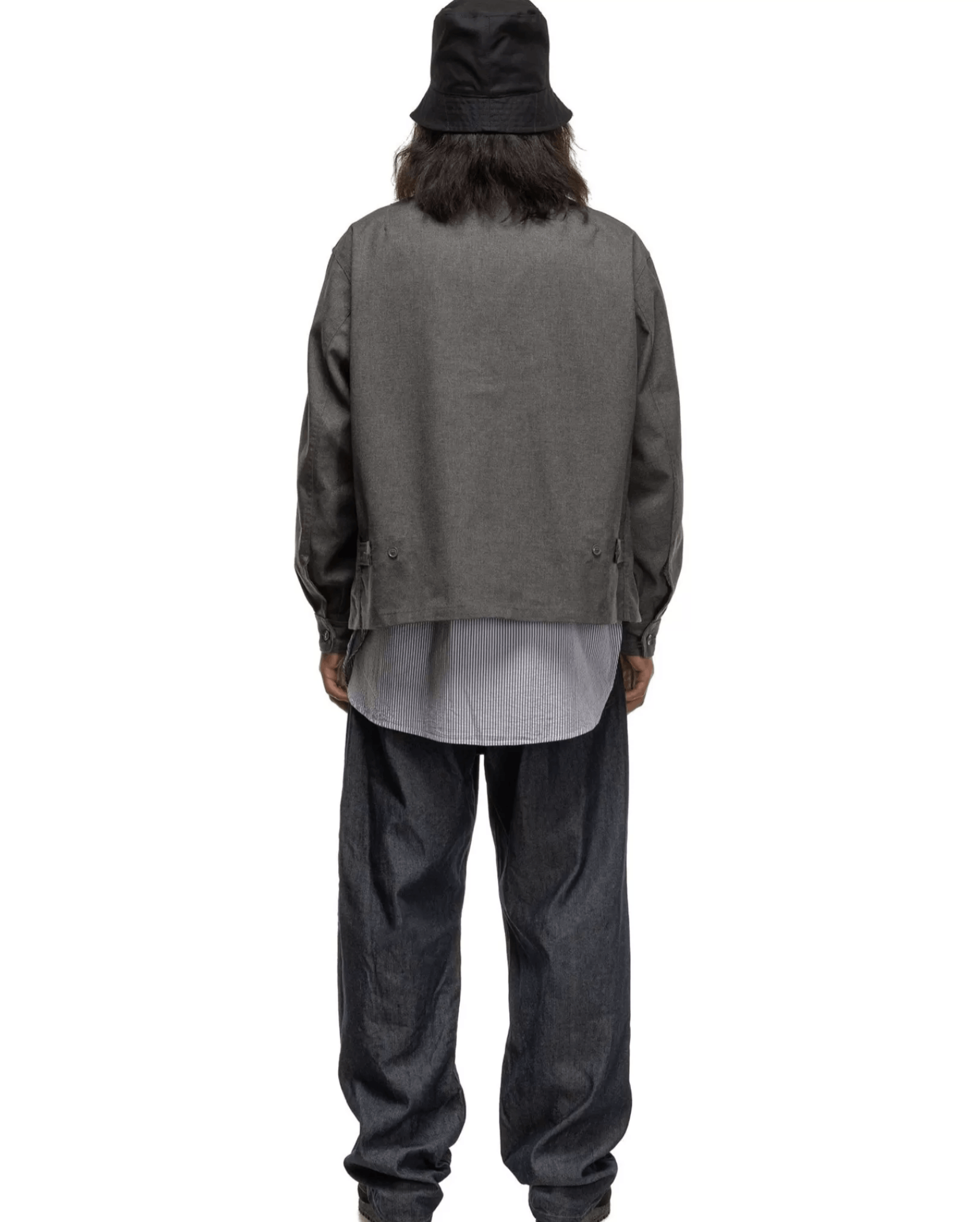 Engineered Garments ENGINEERED GARMENTS CLAIGTON JACKET PC HOPSACK GREY - M Size US M / EU 48-50 / 2 - 8 Thumbnail