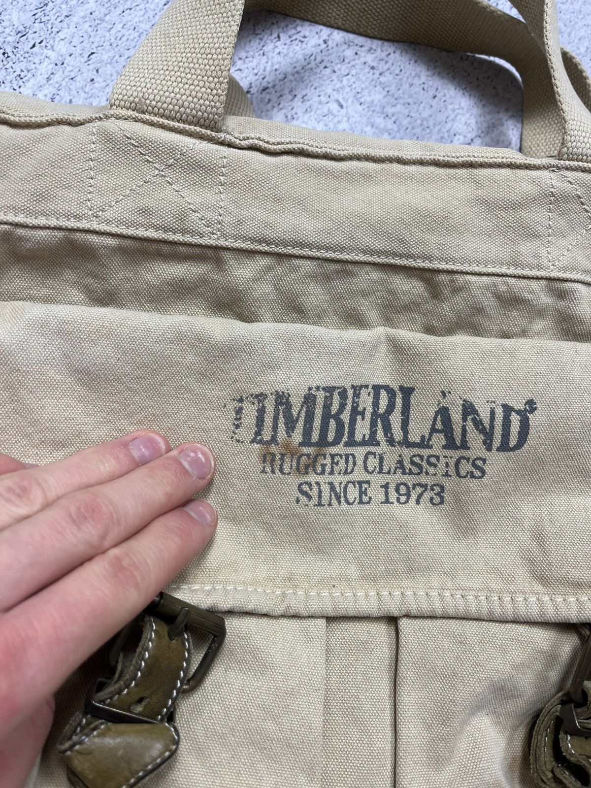 Vintage Vintage Timberland Military Distressed Messenger Hand Bag Size ONE SIZE - 5 Thumbnail
