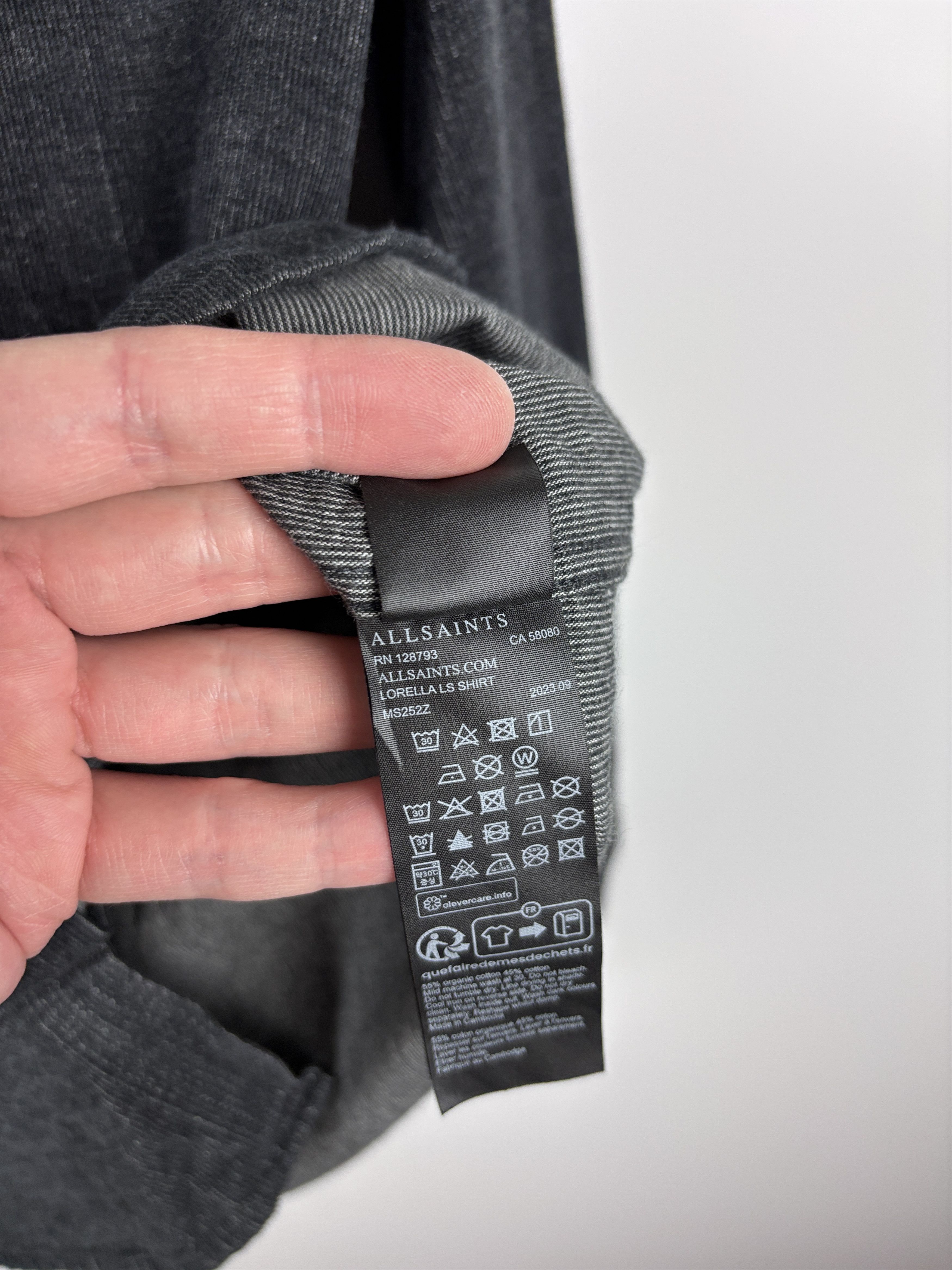 Allsaints All Saints Lorella Medium Textured Corduroy Shirt Gray S Size US S / EU 44-46 / 1 - 10 Thumbnail