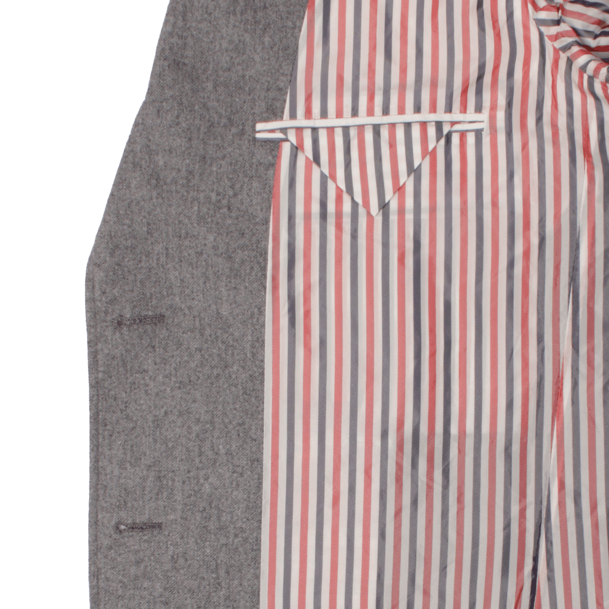 Thom Browne Grey Engineered RWB Stripe Wool Cashmere Suit Size 36R - 4 Thumbnail