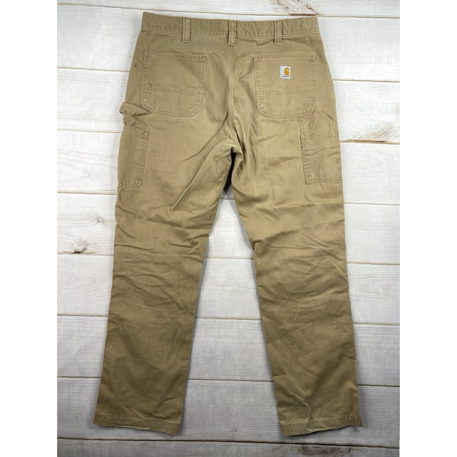 Carhartt Carhartt Pants Mens 38x34 Brown Relaxed Fit Carpenter Utility Workwear B324 - Vintage? No Size US 38 / EU 54 - 7 Thumbnail