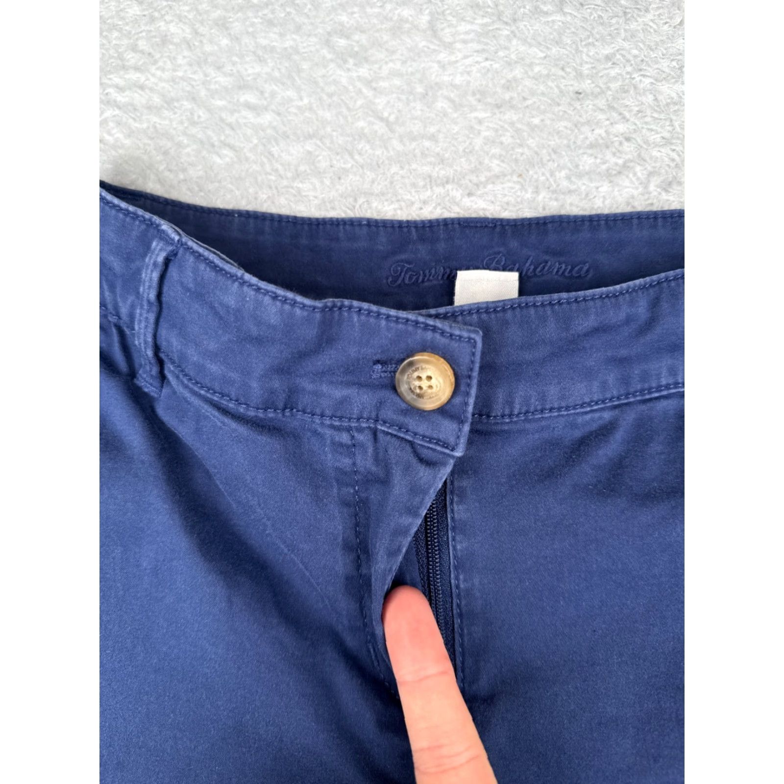 Tommy Bahama VINTAGE Tommy Bahama Women's Shorts 6 Blue Cotton Blend Casual Travel Beach Summer 27x7 Size 28" / US 6 / IT 42 - 6 Thumbnail