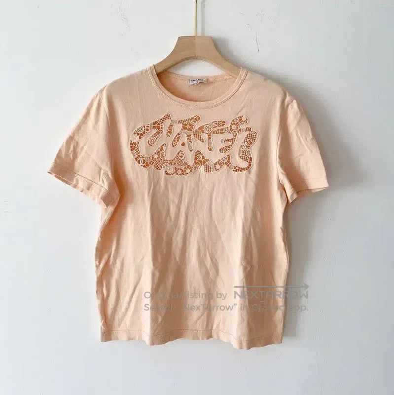 Chanel Chanel Pink Cotton Short Sleeve T-Shirt . Size M / US 6-8 / IT 42-44 - 1 Thumbnail