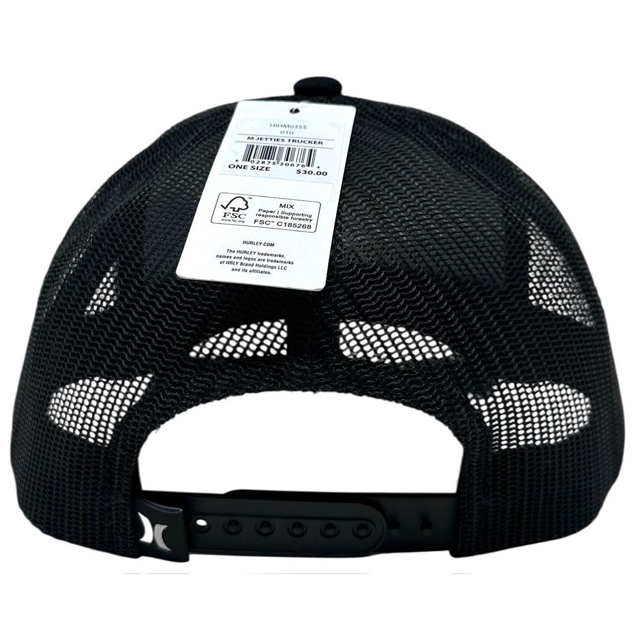 Hurley Hurley Men's Trucker Hat Jetties Mesh Snapback Cap in Black Size ONE SIZE - 3 Thumbnail