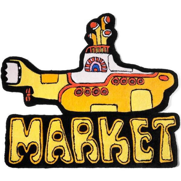 image of Market Submarine Rug in Yellow, Men's