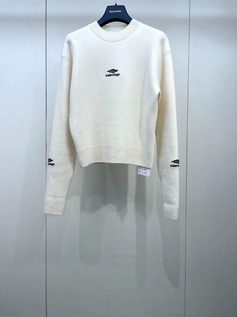 Balenciaga Balenciaga 3B White Sweater Size US XS / EU 42 / 0 - 2 Thumbnail