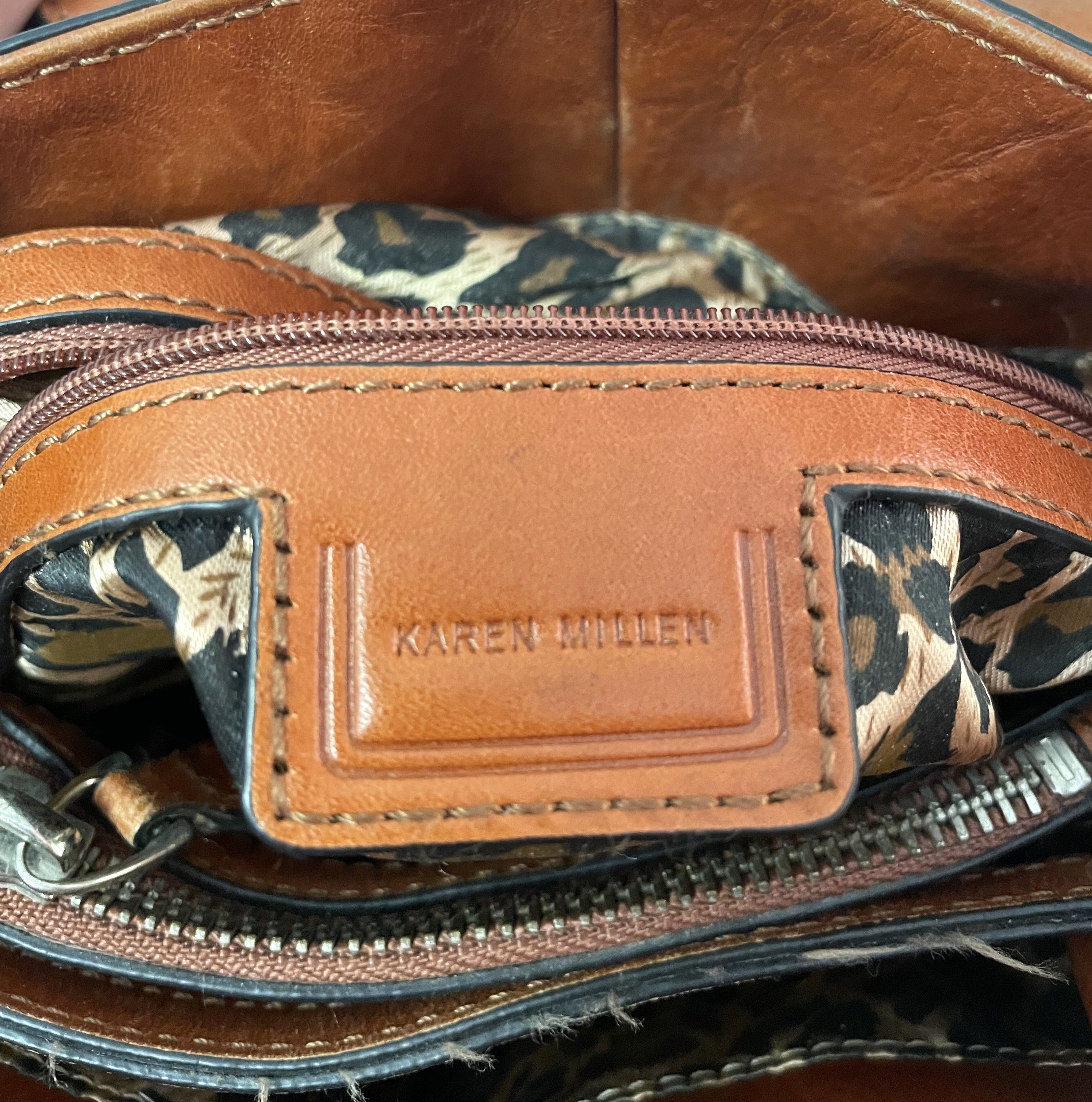 Other Karen Millen Vintage Caramel Leather Satchel Bag Size ONE SIZE - 8 Thumbnail