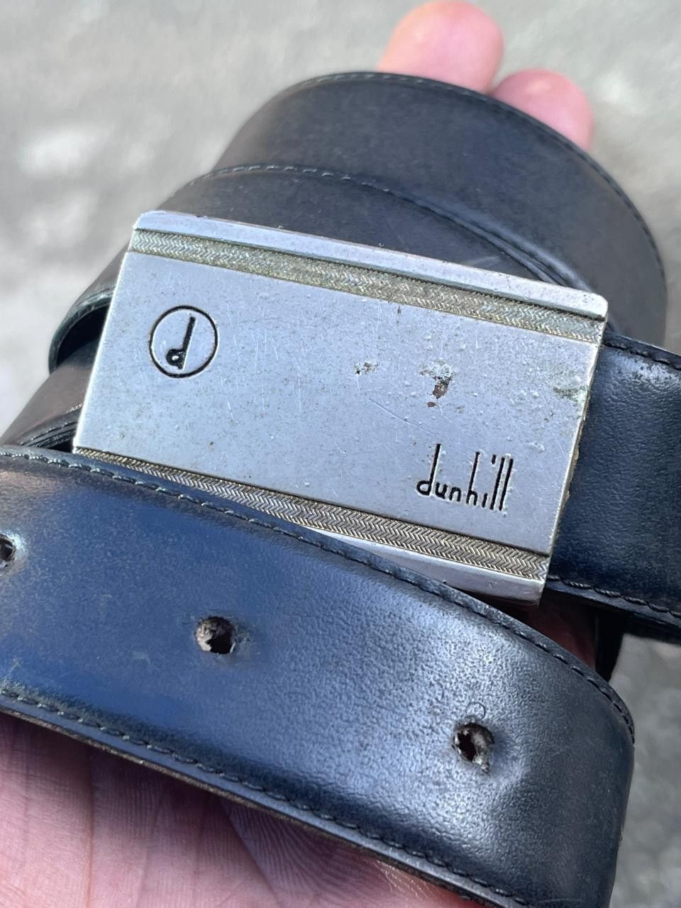 Alfred Dunhill Vintage Dunhill Leather Belt Size 32 - 12 Thumbnail