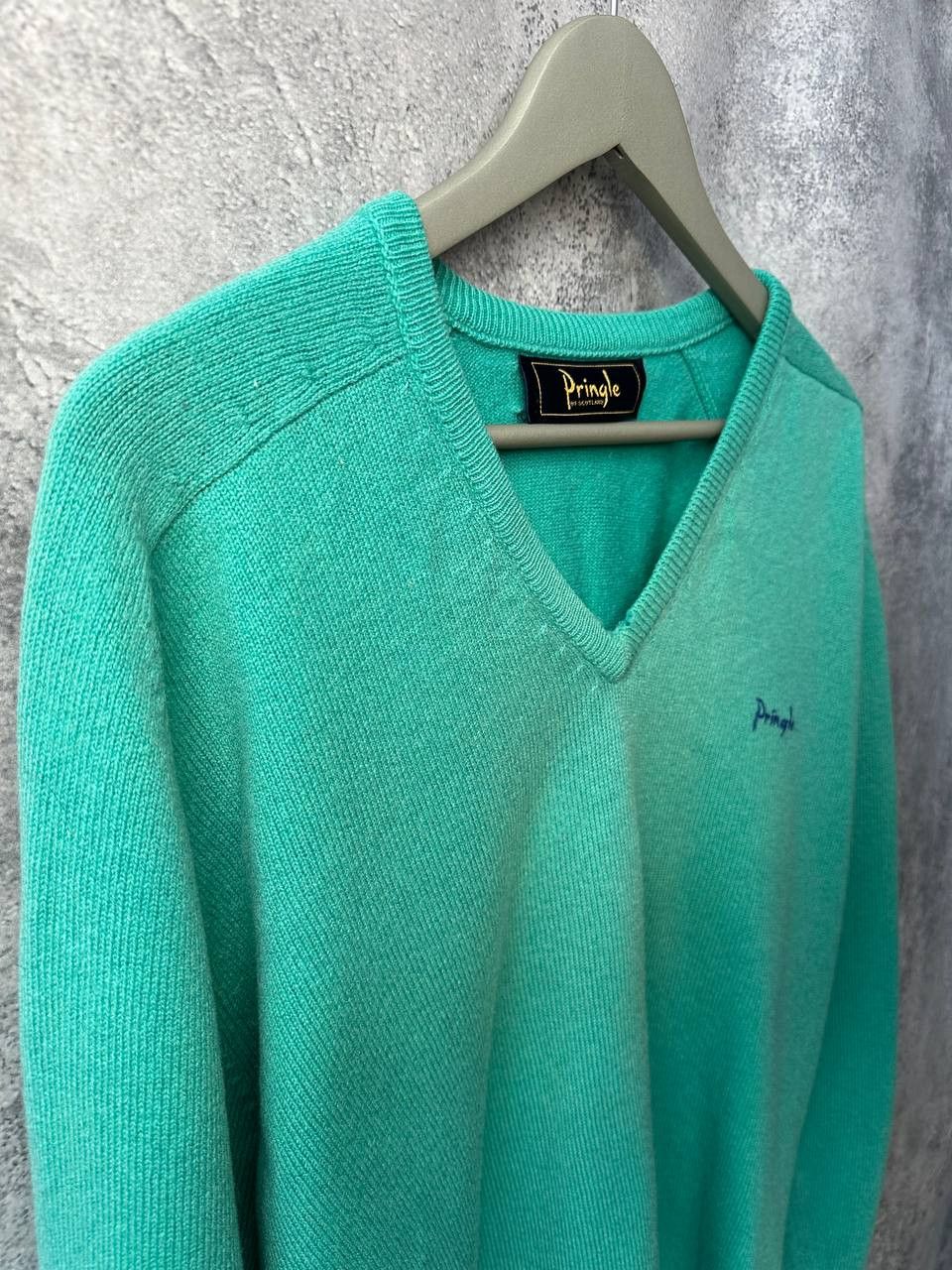 Pringle Of Scotland Pringle of Scotland V-Neck Sweater Pullover Size US XL / EU 56 / 4 - 4 Thumbnail