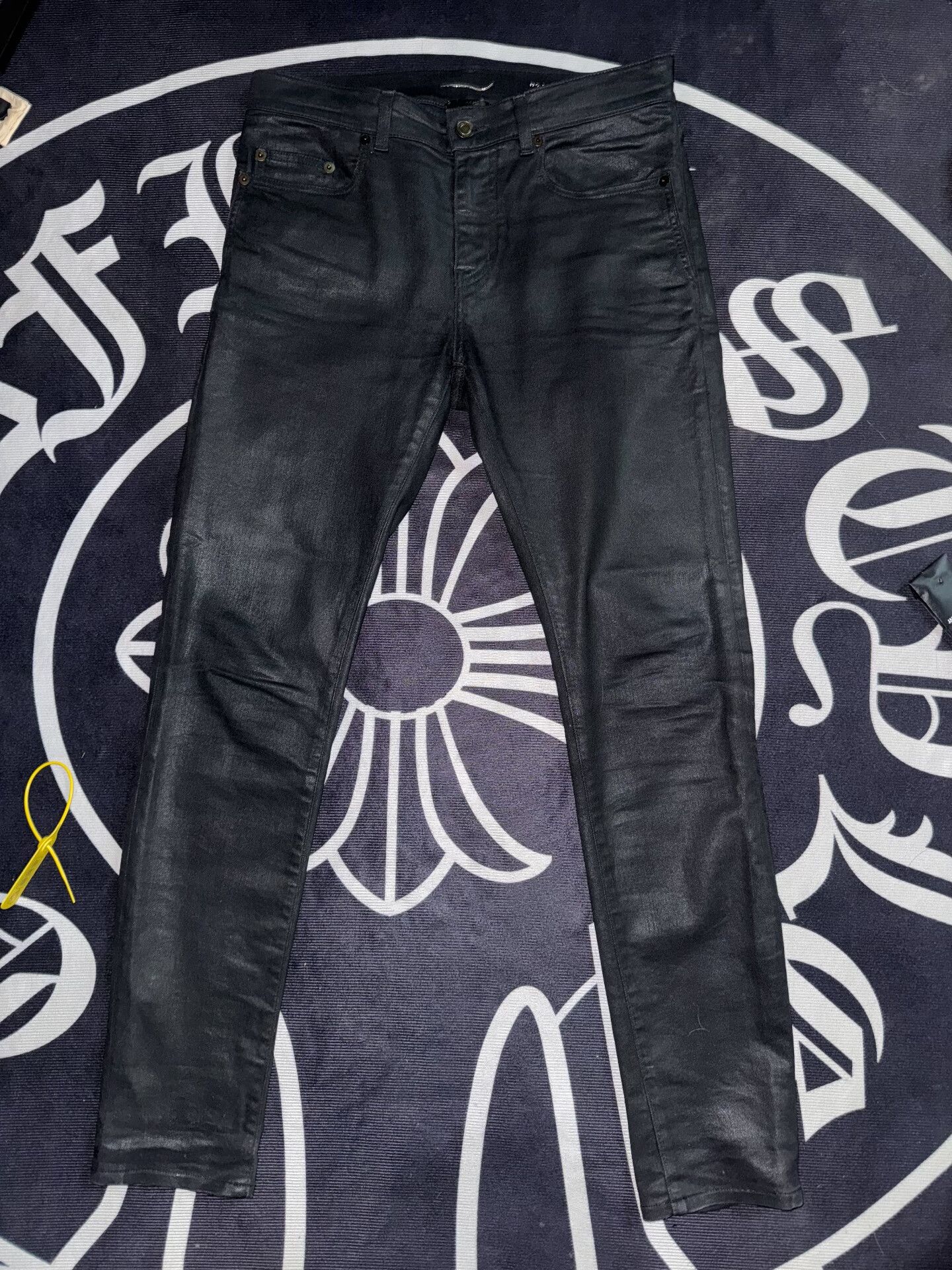 Saint Laurent Coated Jeans | Grailed