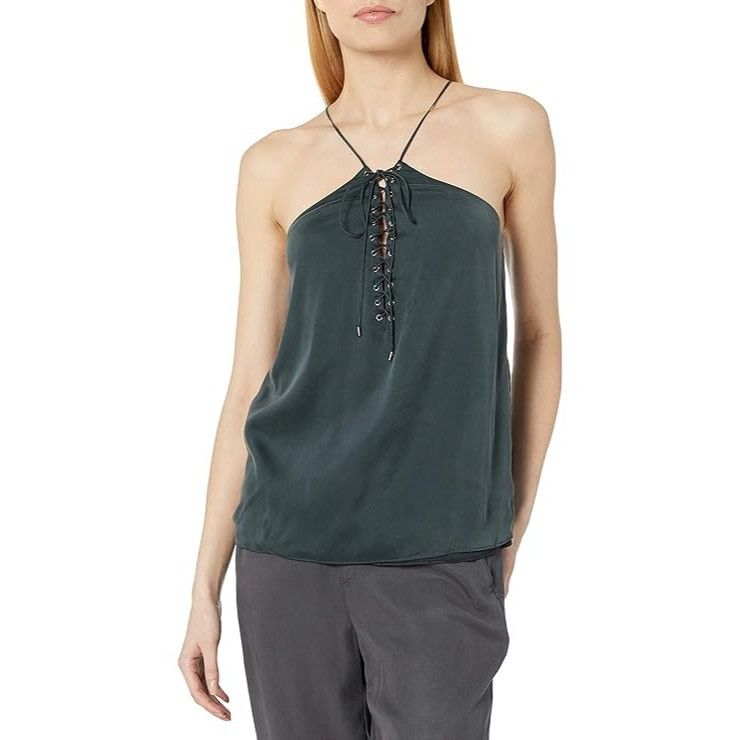 Haute Hippie Haute Hippie Fern Cross My Heart Lace-Up Cami Size S / US 4 / IT 40 - 1 Thumbnail