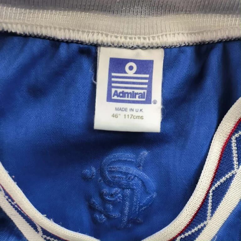 Other Rangers 1990-92 Admiral home football jersey size 46" Size US XL / EU 56 / 4 - 4 Thumbnail