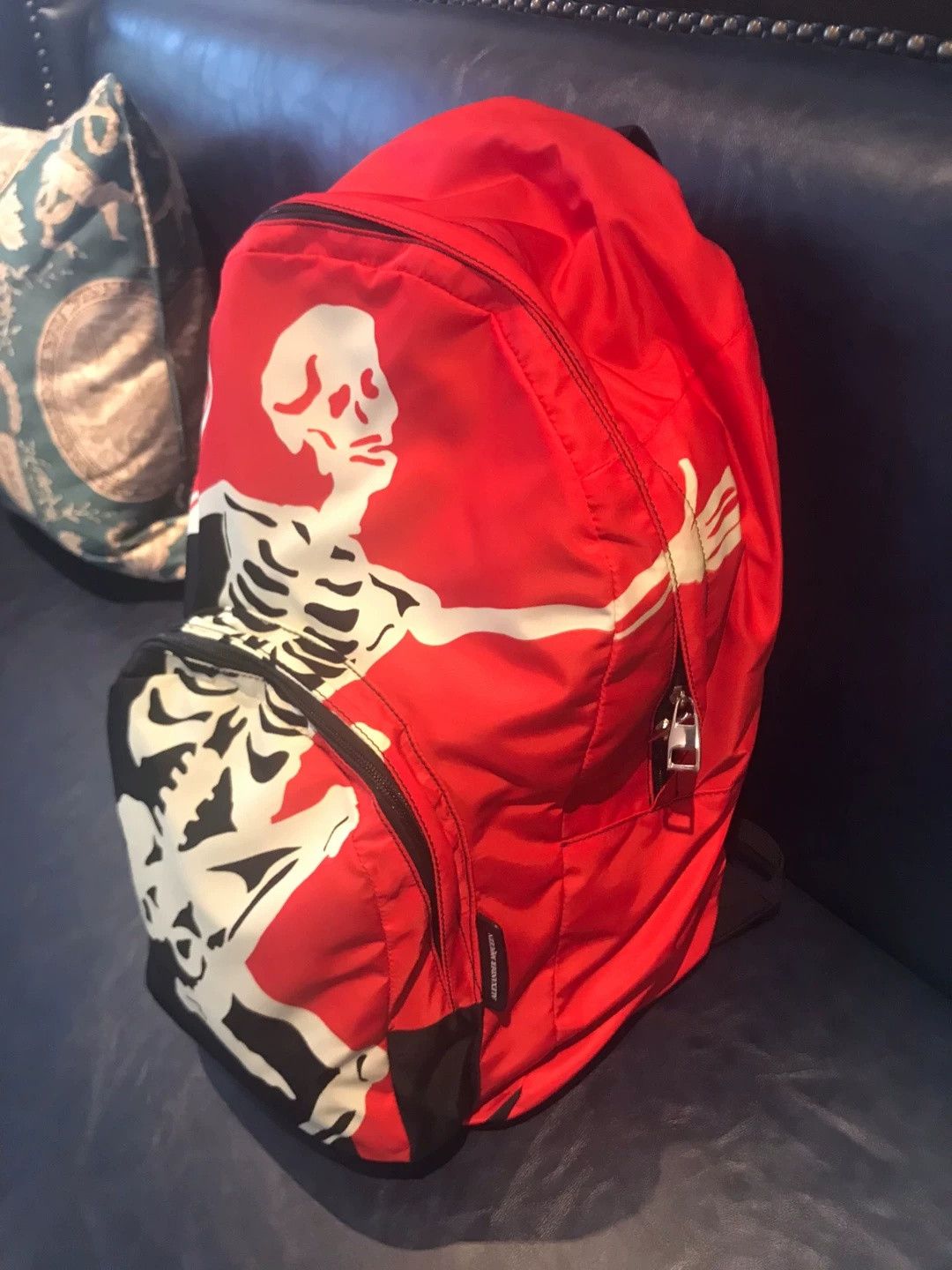 McQ Alexander McQueen Alexander McQueen Red Skull Print Backpack Size ONE SIZE - 2 Thumbnail