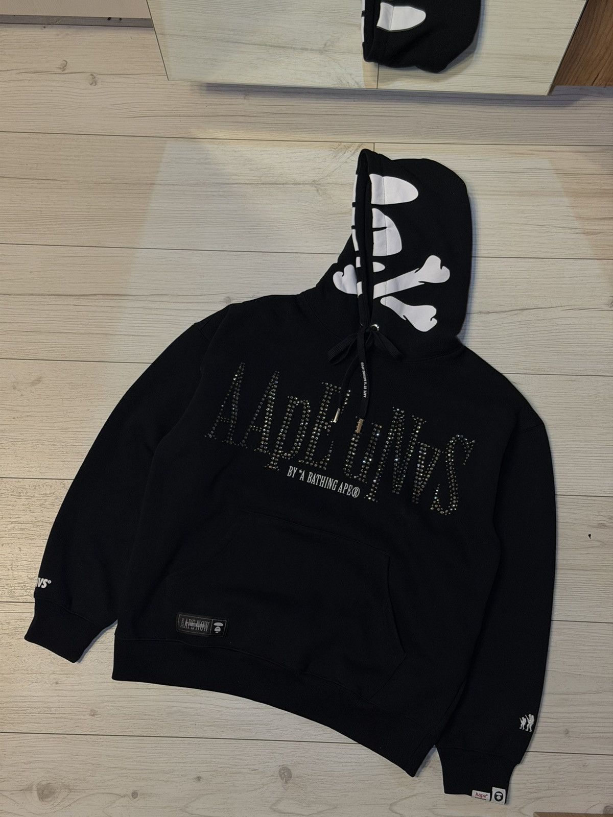 Aape AAPE BAPE Hoodie Rhinestones AApE uNvS Size US M / EU 48-50 / 2 - 1 Thumbnail