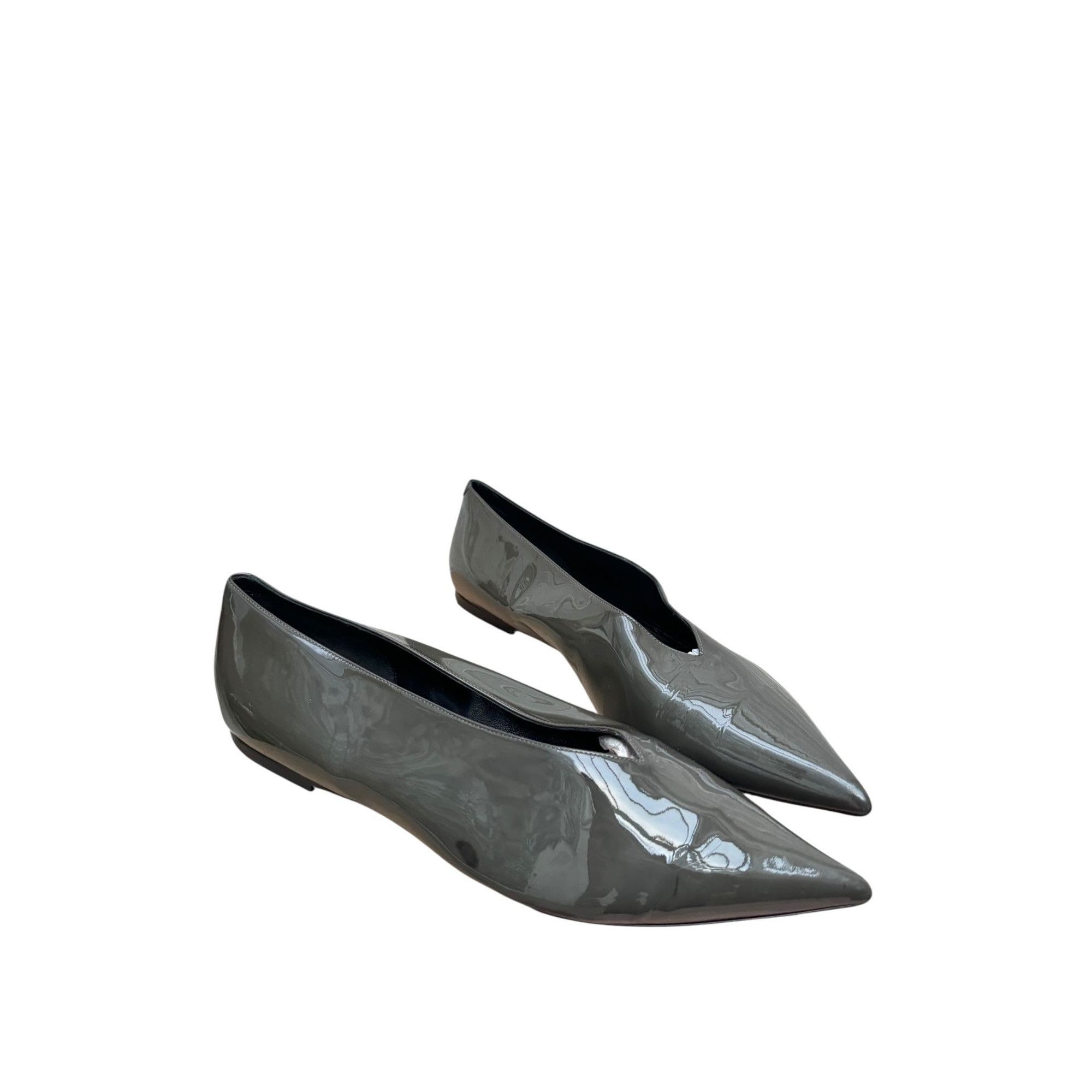 Celine by Phoebe Philo Glossy Olive Flats Size US 10 / IT 40 - 4 Thumbnail