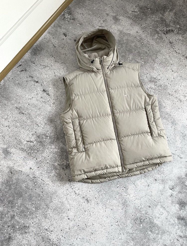 Nike × Vintage Vintage Nike Swoosh Puffer Down Vest Size US L / EU 52-54 / 3 - 2 Thumbnail