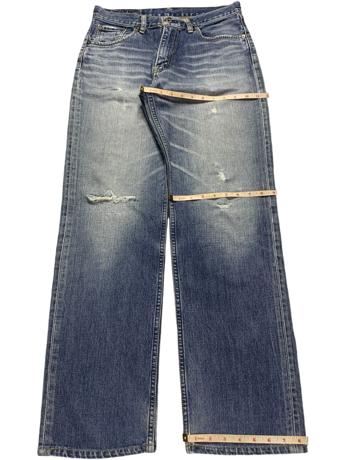 Levi's × Levi's Vintage Clothing Vintage 90s Levis 502 Faded Wash Distressed Baggy Jeans Size US 30 / EU 46 - 14 Thumbnail