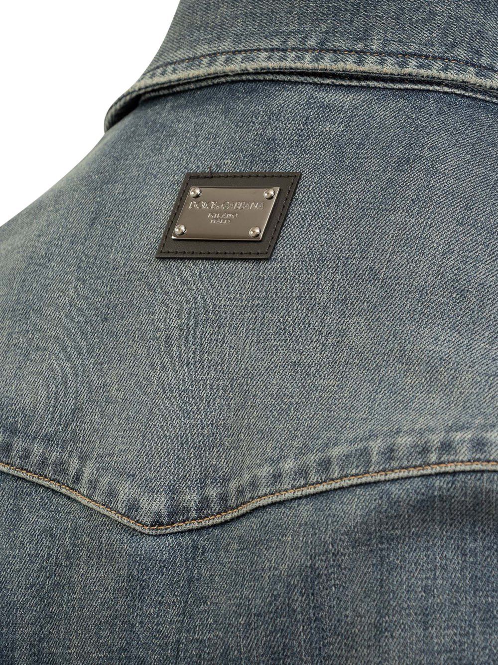 Dolce & Gabbana o1y0125 Denim Shirt in Blue Size US S / EU 44-46 / 1 - 5 Thumbnail