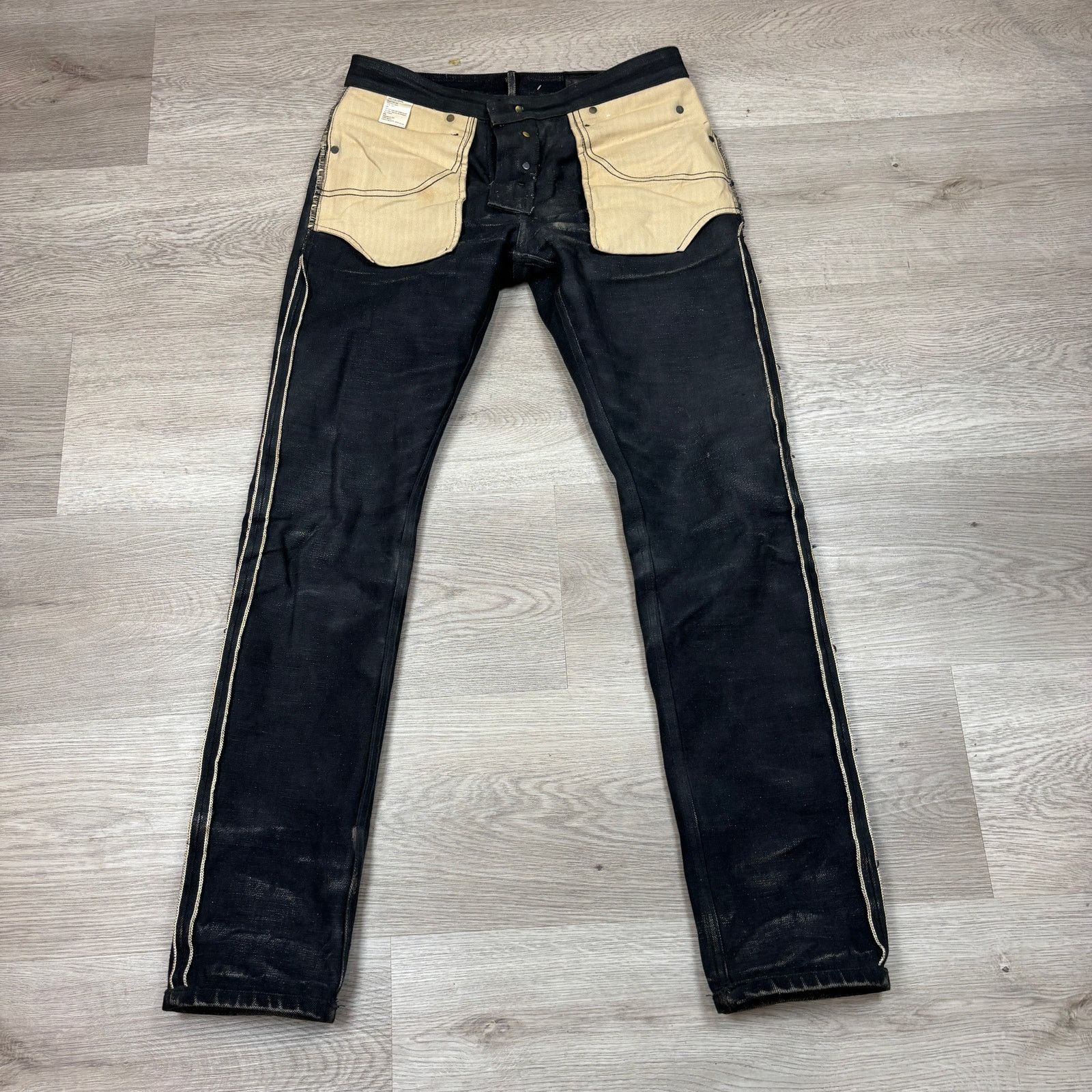 Freenote Cloth Freenote Cloth Avila Slim Fit Selvedge Denim Jeans 31x33.5 Size US 31 - 5 Thumbnail