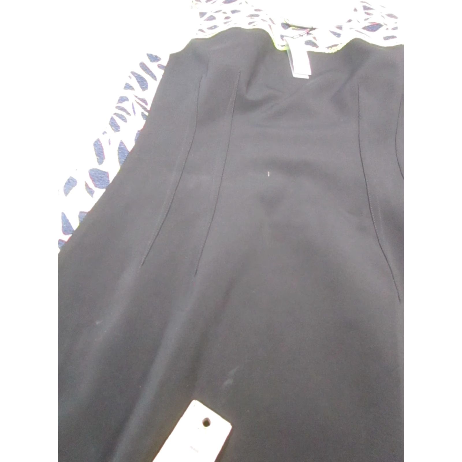 Vintage Tahari Dress Womens 10 Black Geometric Sleeveless Bodycon Party/Cocktail Knee Length 10 Tahari Womens Mens? Size L / US 10 / IT 46 - 7 Thumbnail