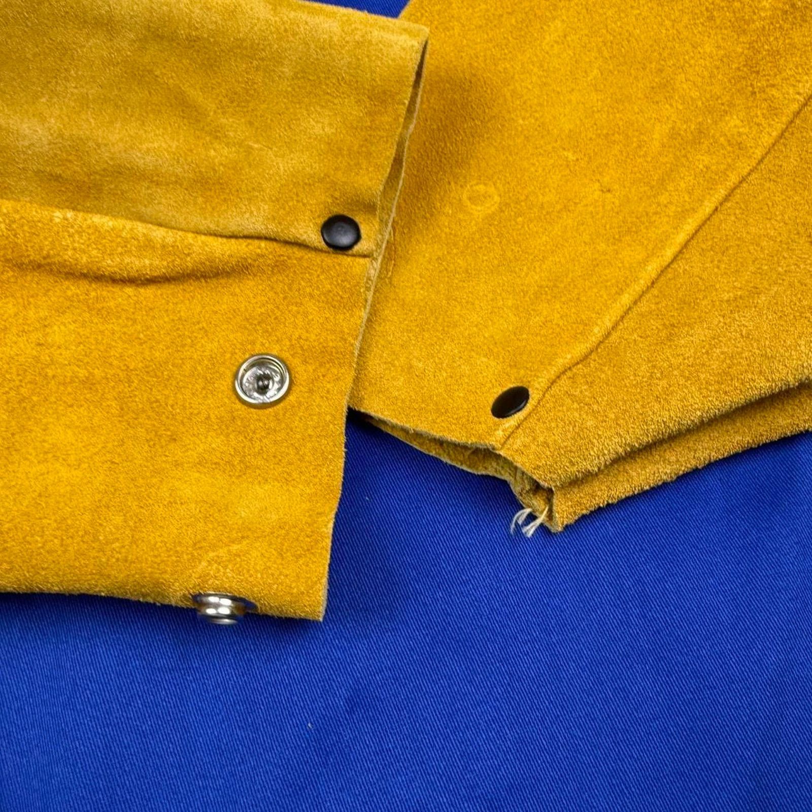 Other True vintage navy fighter pilot leather sleeve yellow jacket Size US XXL / EU 58 / 5 - 4 Thumbnail