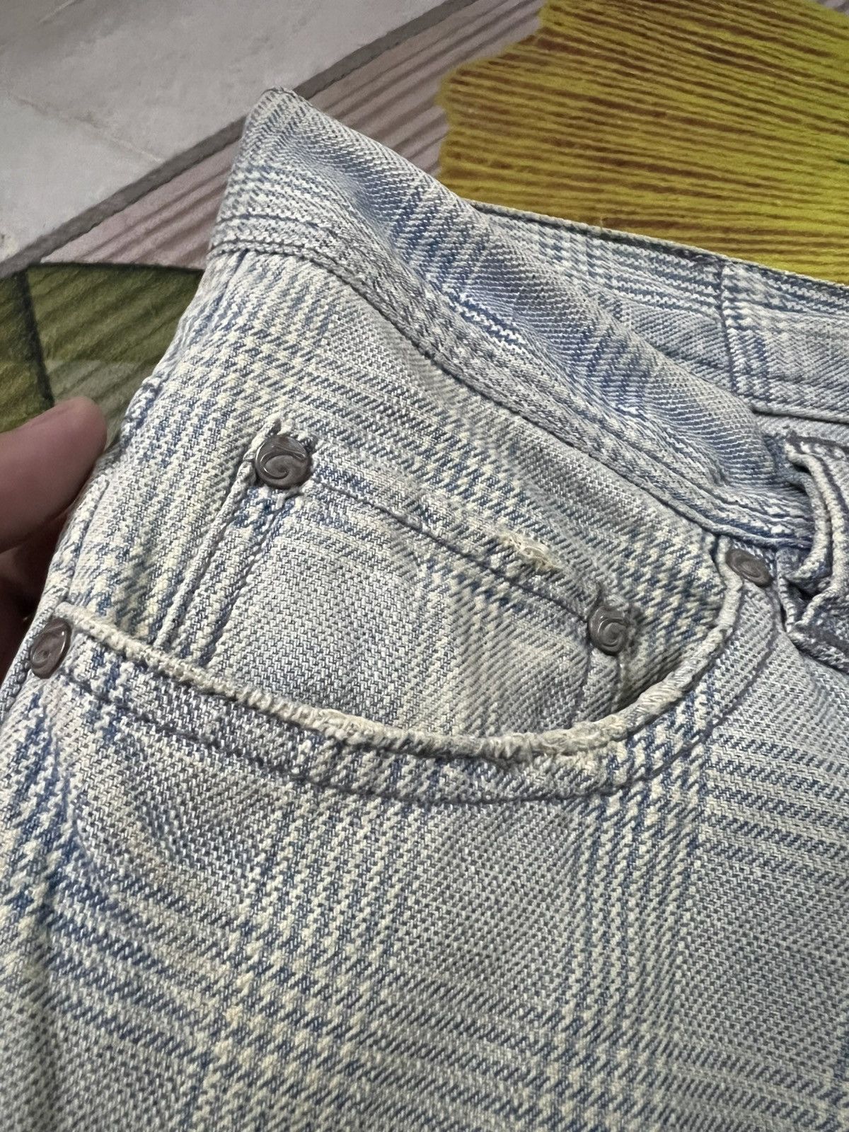 Japanese Brand 💥Flare💥Casva Painted Distressed Rare Jean Size US 31 - 12 Thumbnail