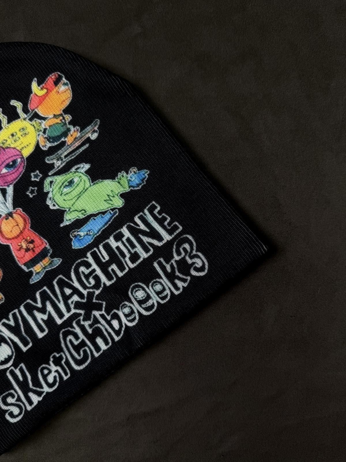 Toy Machine sKetChboOk 3 Toy Machine No Cuff Knit Beanie Hat Black OS Size ONE SIZE - 2 Thumbnail