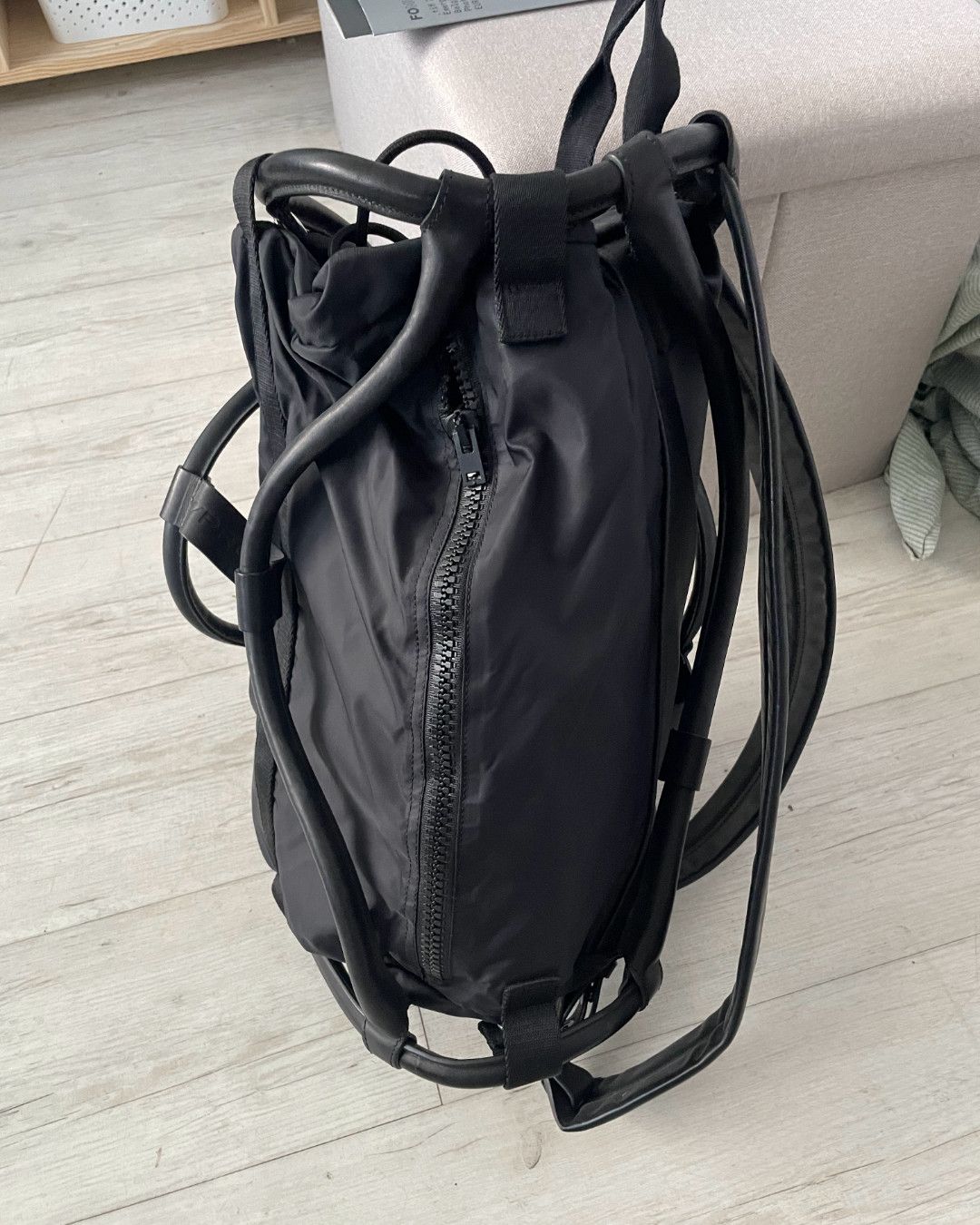 Y/Project Archive Y/Project leather-trimmed backpack -black Size ONE SIZE - 2 Thumbnail
