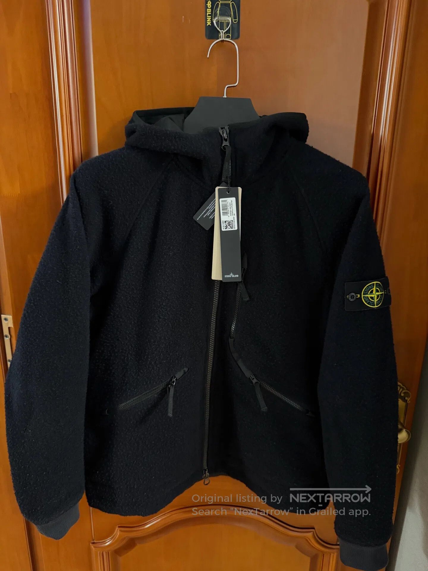 Stone Island STONE ISLAND Black Hooded Fleece Jacket| Size US M / EU 48-50 / 2 - 1 Thumbnail