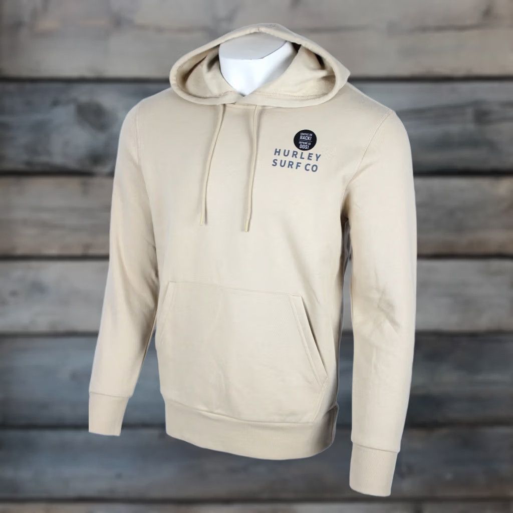 Hurley Hurley Men's Surf Co Sunset Graphic Hoodie Sweatshirt Size Medium Beige Size US M / EU 48-50 / 2 - 1 Thumbnail