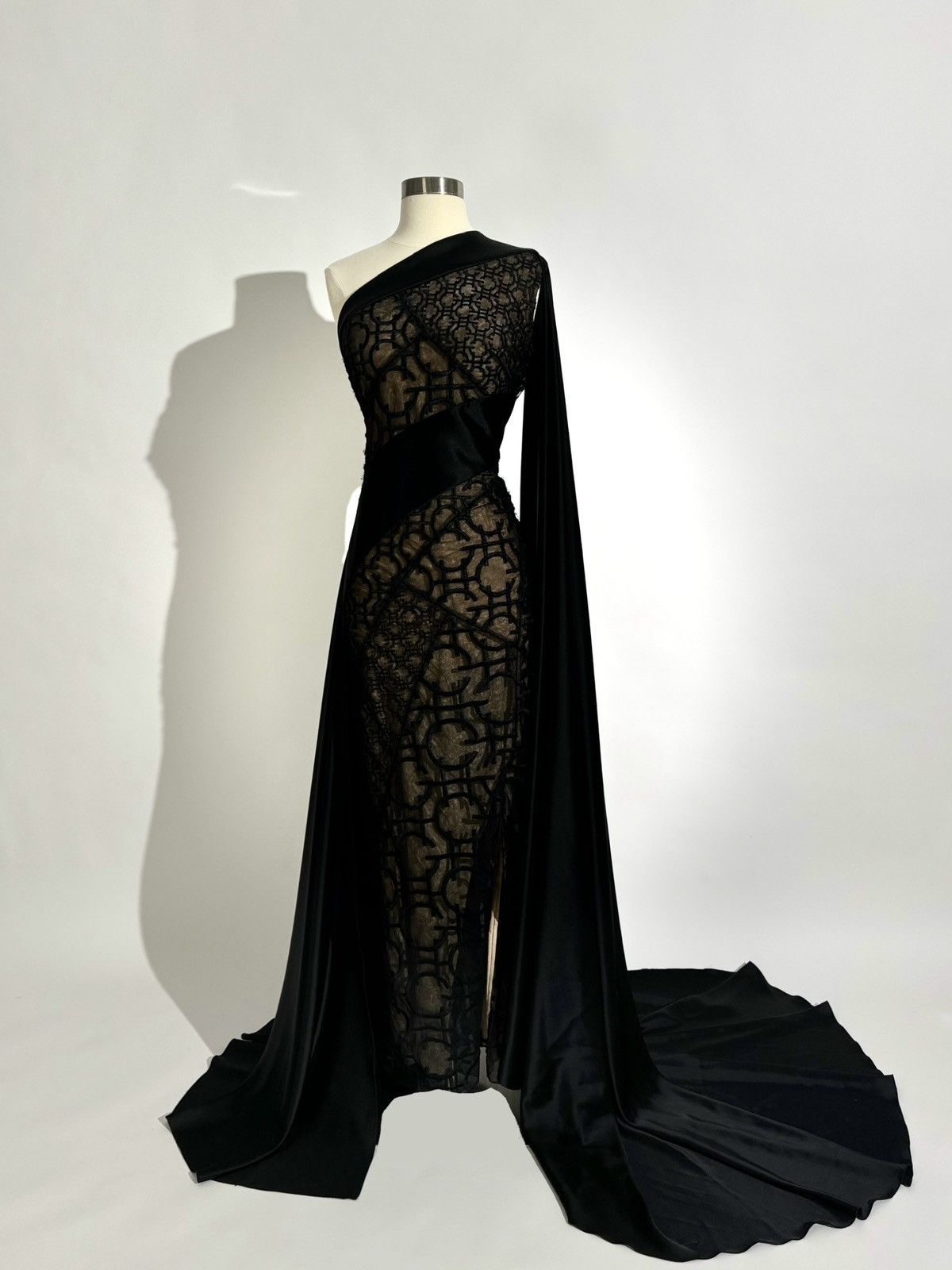 Other Brand New US 6 GEORGES HOBEIKA Fitted Asymmetrical Top Gown Size M / US 6-8 / IT 42-44 - 2 Thumbnail