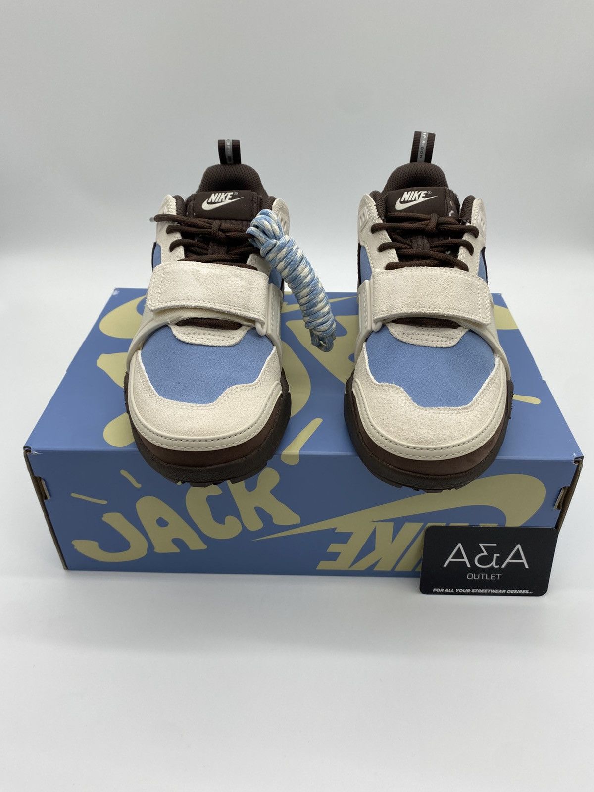 Nike × Travis Scott Nike Zoom Field Jaxx Travis Scott Leche Blue US 5.5 New Size US 5.5 / EU 38 - 3 Thumbnail