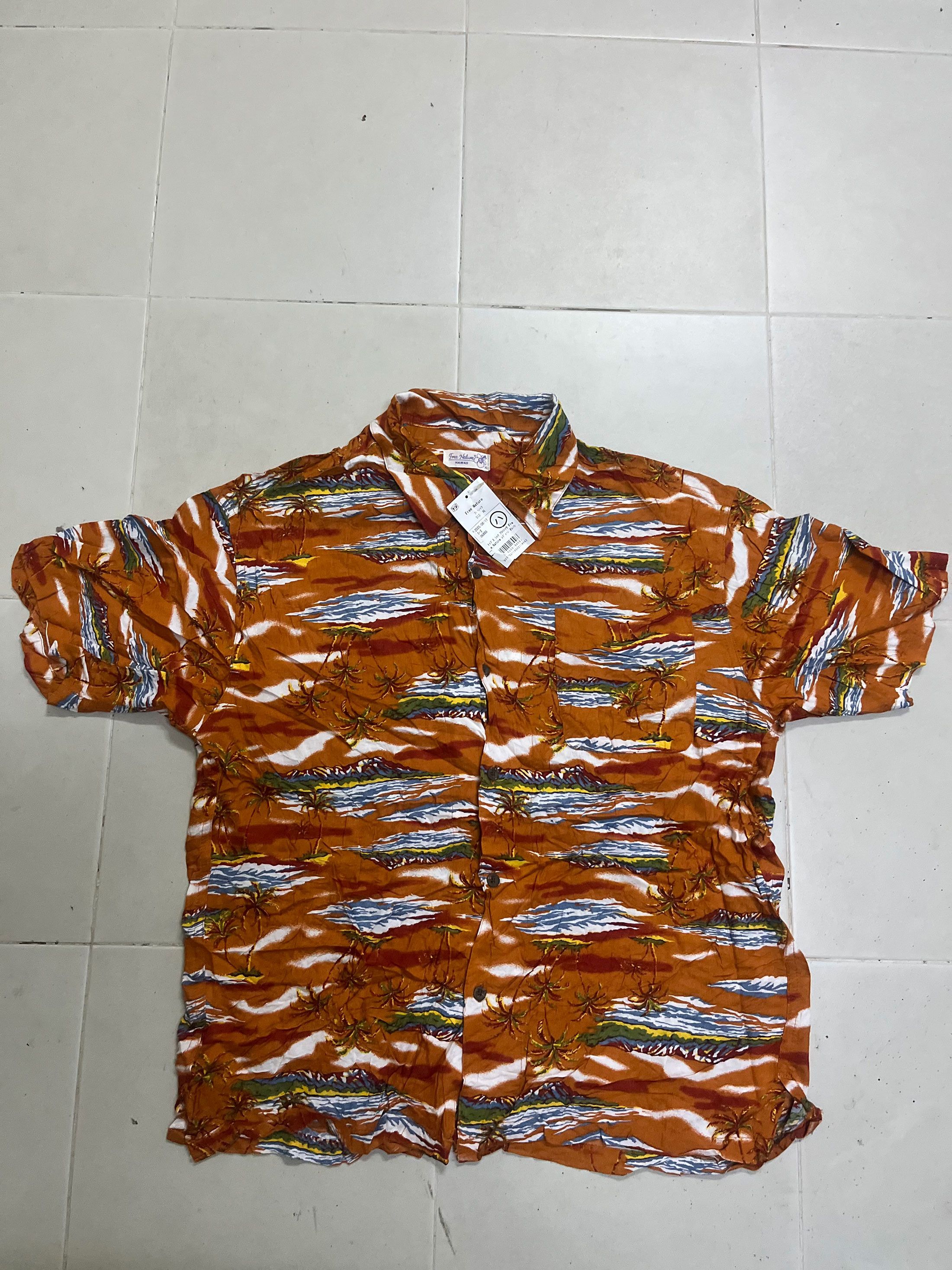 Sci-Fi Fantasy Free Nature Short Sleeve Hawaii Hawaiian Full Printed Size US XL / EU 56 / 4 - 1 Thumbnail