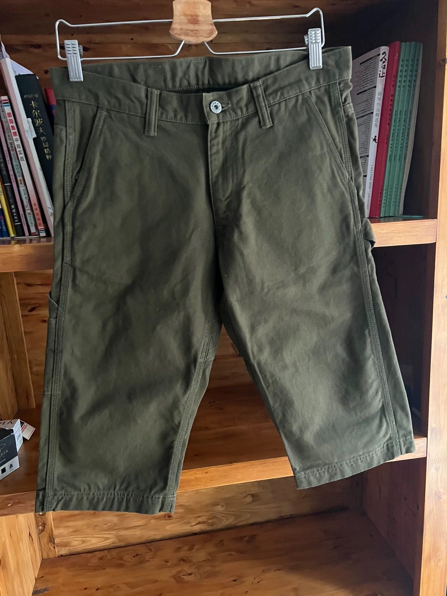 Momotaro Jeans MOMOTARO Olive Low Waist Slim Straight 7/8 Made in Japan Size US 30 / EU 46 - 2 Thumbnail
