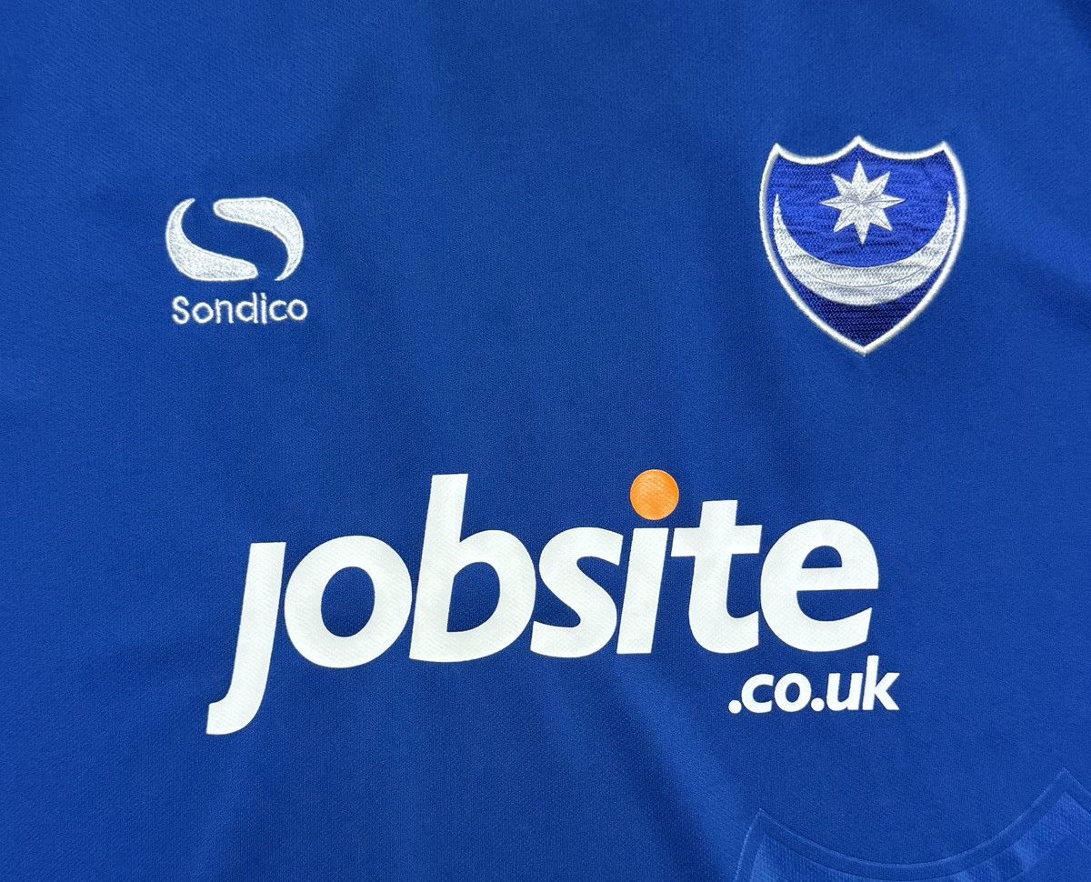 Vintage Portsmouth 2017 2018 Home Shirt Soccer Jersey Sondico Size US XXL / EU 58 / 5 - 7 Thumbnail