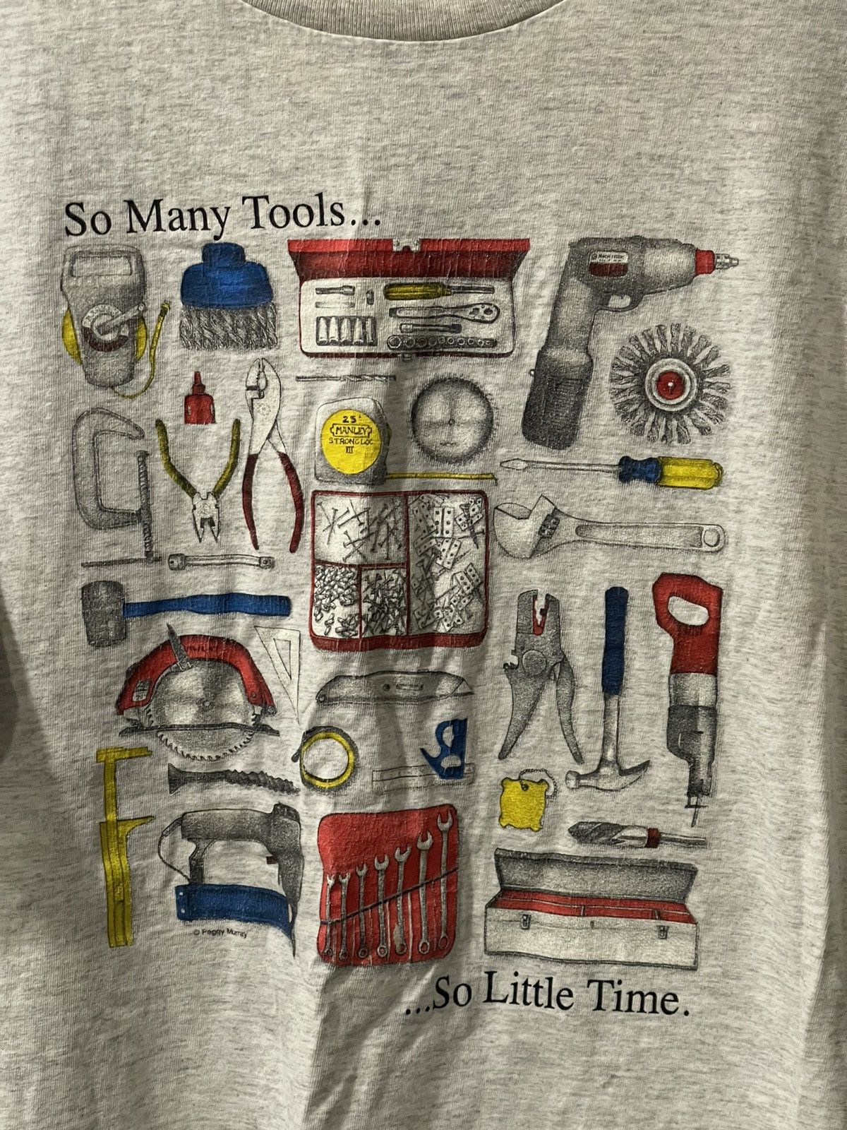 Tultex Vintage Tultex “So Many Tools So Little Time” Dad Shirt LRG Size US L / EU 52-54 / 3 - 2 Thumbnail