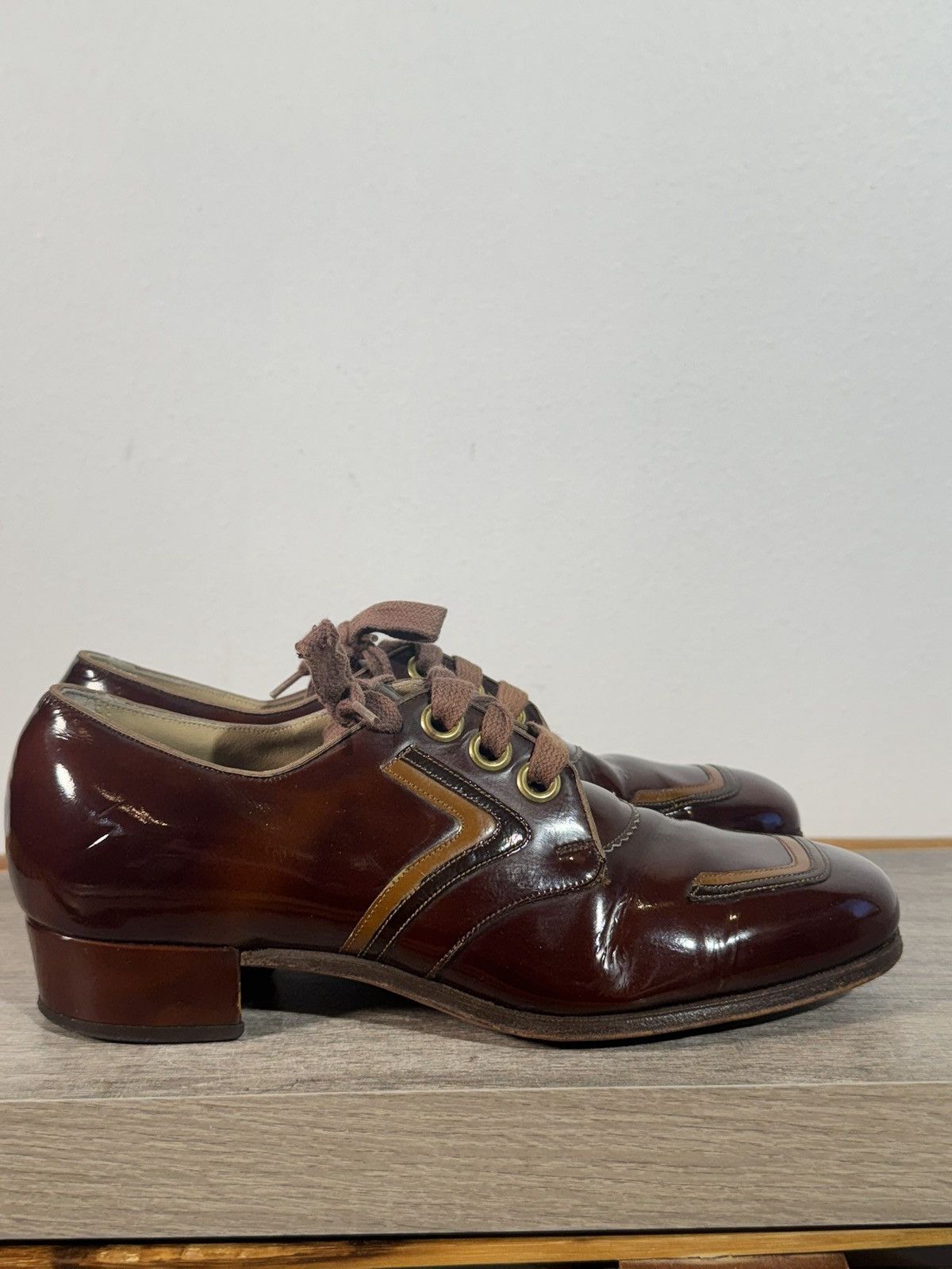 Other Vintage 70s Alden Women’s Patent Leather Shoes Size 6.5 C Size US 6.5 / IT 36.5 - 2 Thumbnail