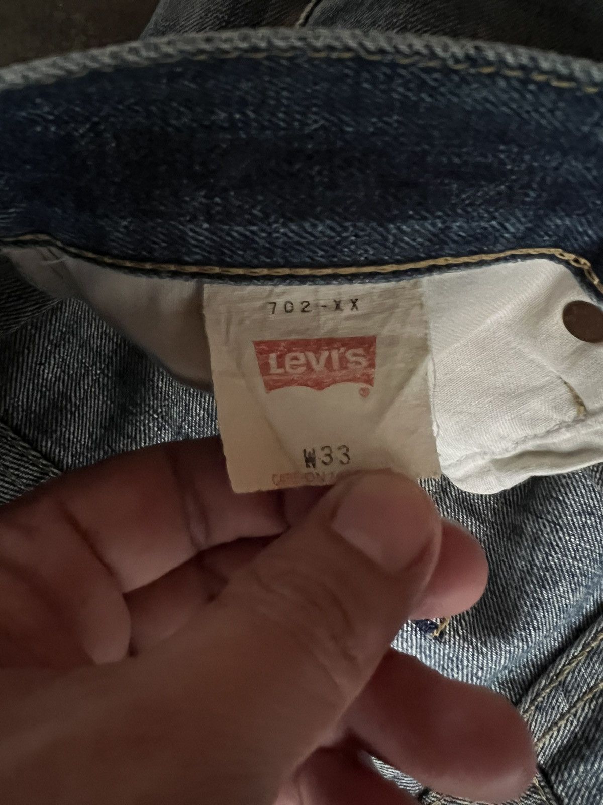 Levi's × Levi's Vintage Clothing VINTAGE LEVIS 702 BIG E SELVEDGE DISTRESSED JEANS Size US 32 / EU 48 - 24 Thumbnail