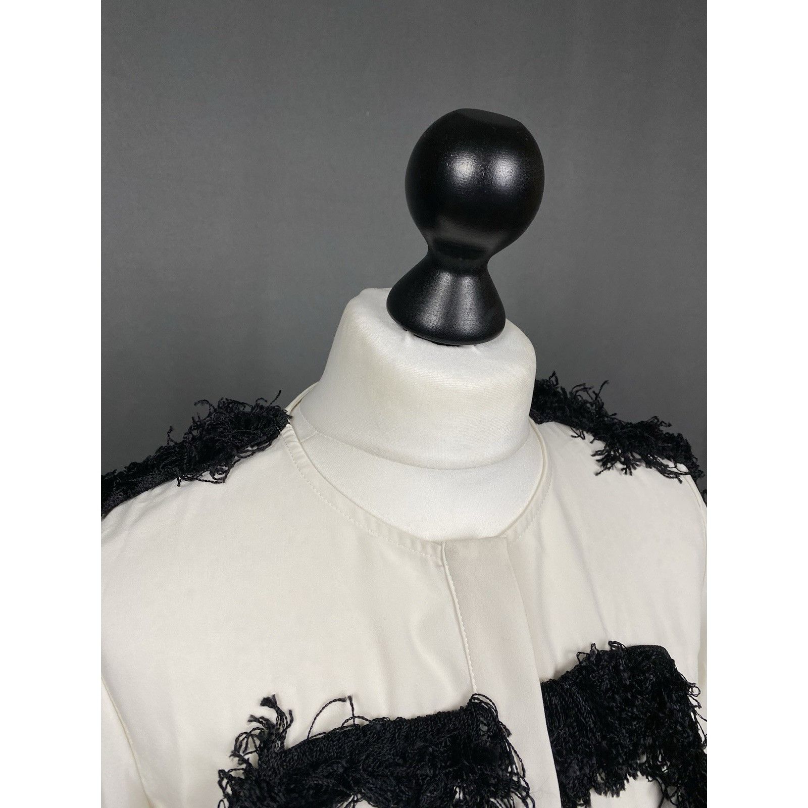 Chloe Chloe Vintage Lace Women's White Longsleeve Silk Shirt Size Size XS / US 0-2 / IT 36-38 - 6 Thumbnail