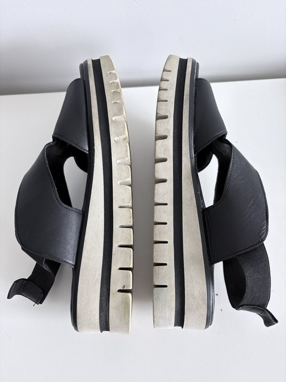 Other Gabor leather wedge black platform sandals women's size 38 Size US 8 / IT 38 - 5 Thumbnail