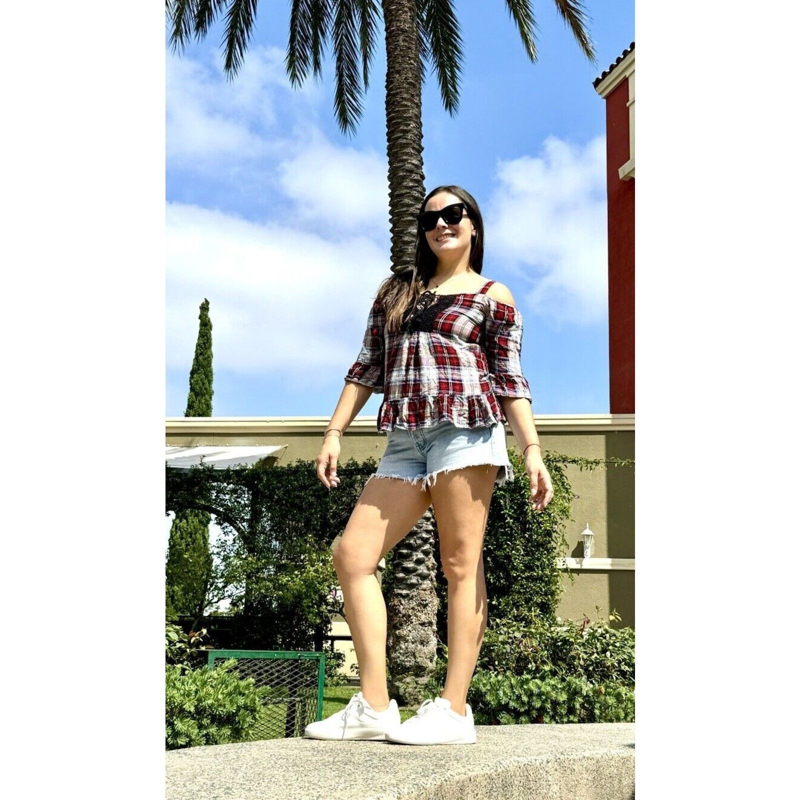 Anthropologie ZAC BROWN Country Western Plaid Upcycled Retro Vintage Shirt Size S / US 4 / IT 40 - 2 Thumbnail