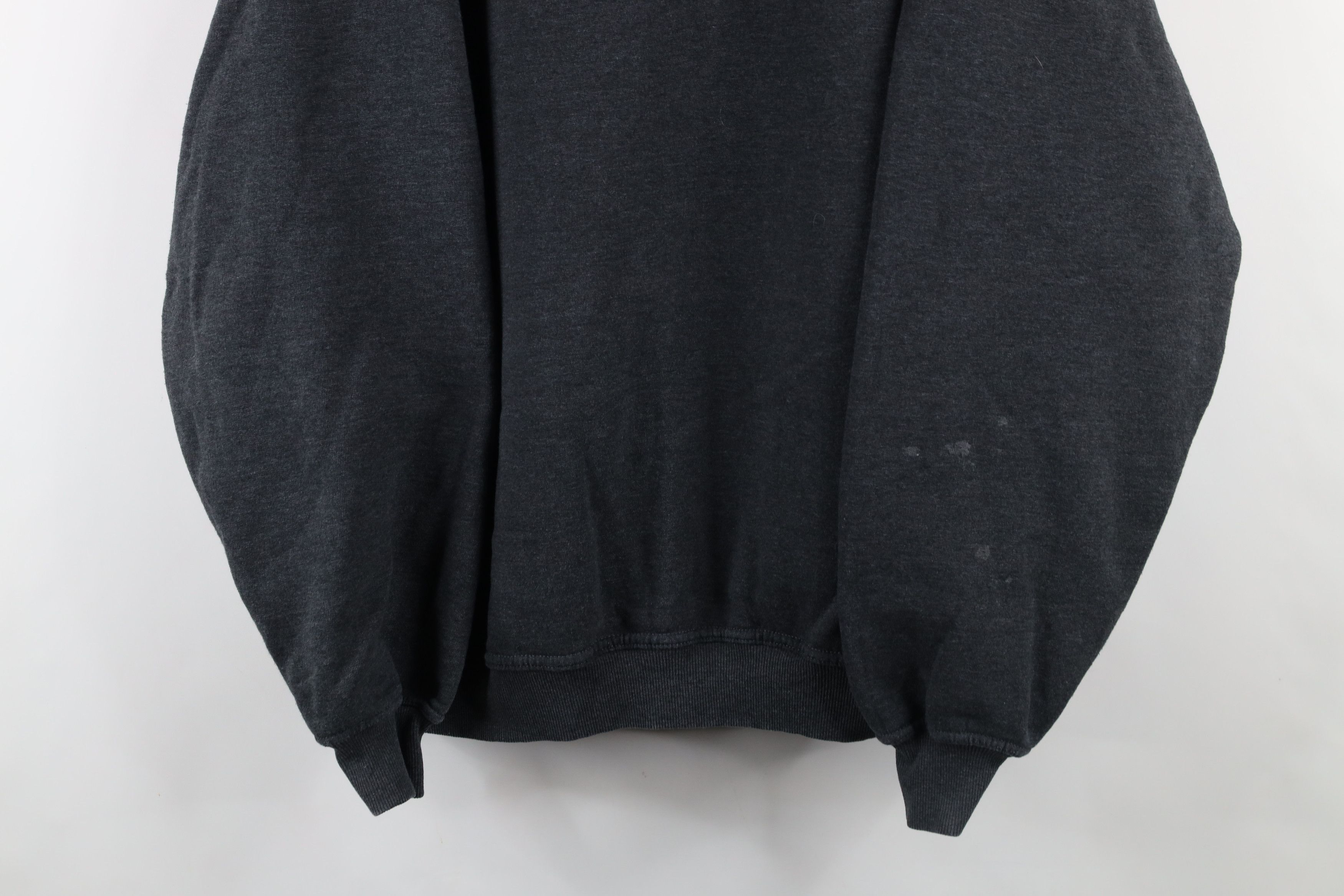 Russell Athletic × Vintage Vintage 90s Russell Athletic Heavy Sweatshirt Charcoal Gray Size US XL / EU 56 / 4 - 3 Thumbnail
