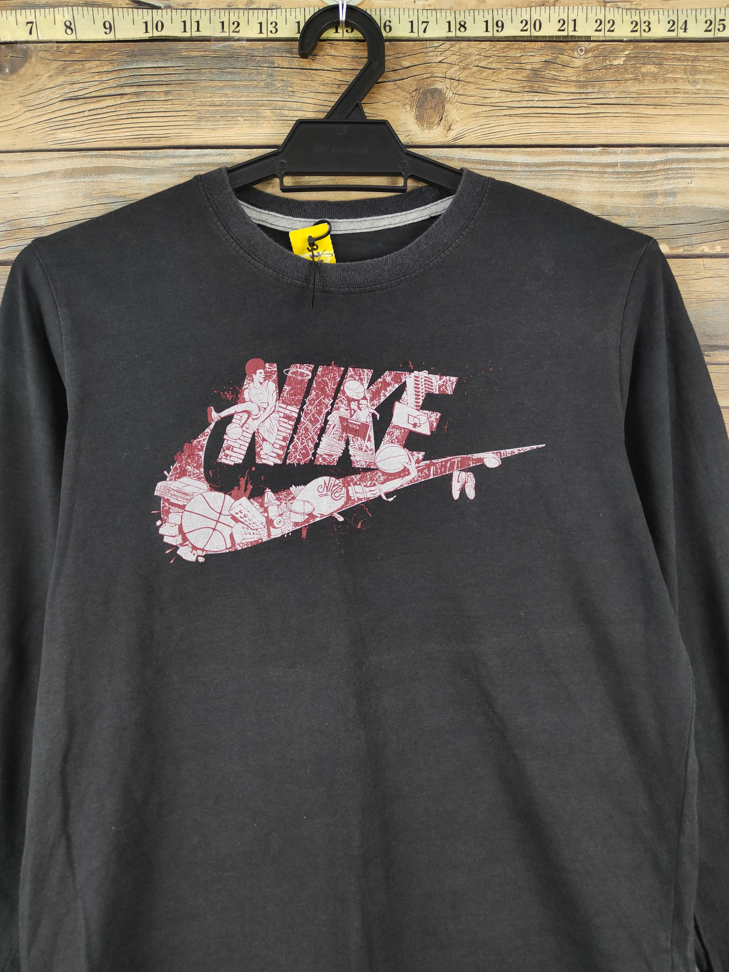 Nike Nike Black Long Sleeve vintage #W2046 Size M / US 6-8 / IT 42-44 - 2 Thumbnail