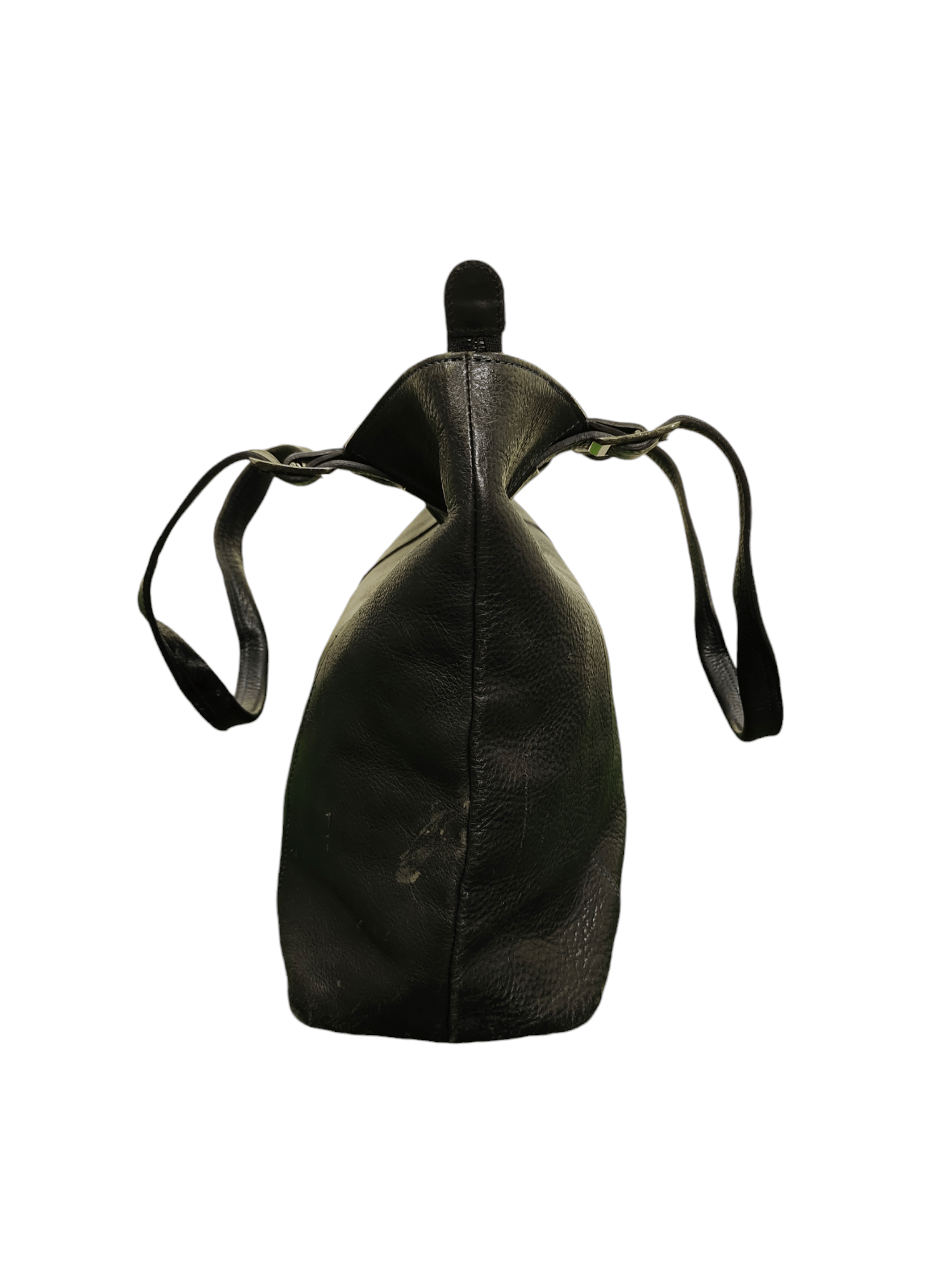 Genuine Leather Vintage Wogna Kagawa Japan Patina Olive Leather Tote Bag Size ONE SIZE - 7 Thumbnail