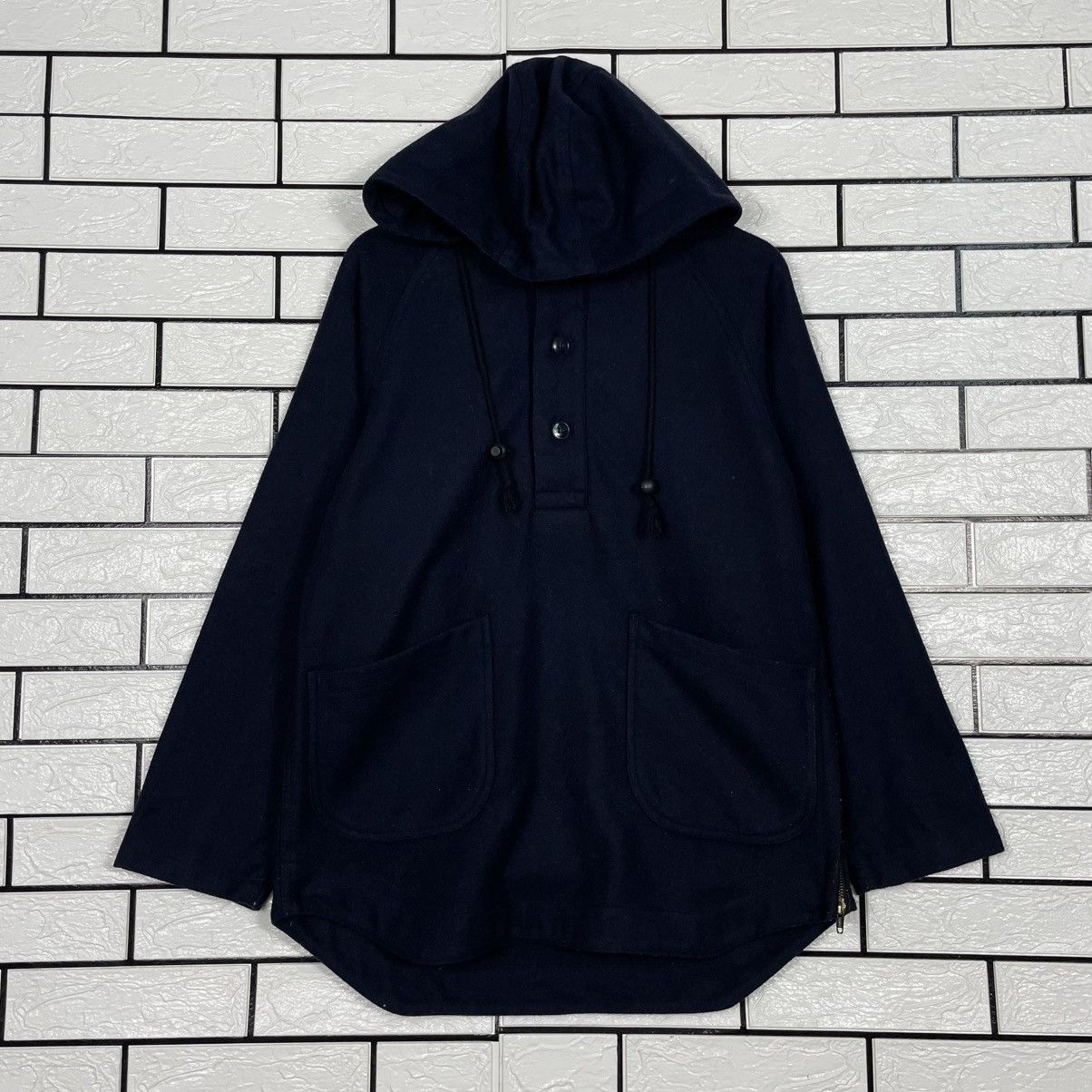 Other Something Wool Anorak Hoodie Coat Made In France Size M / US 6-8 / IT 42-44 - 1 Thumbnail