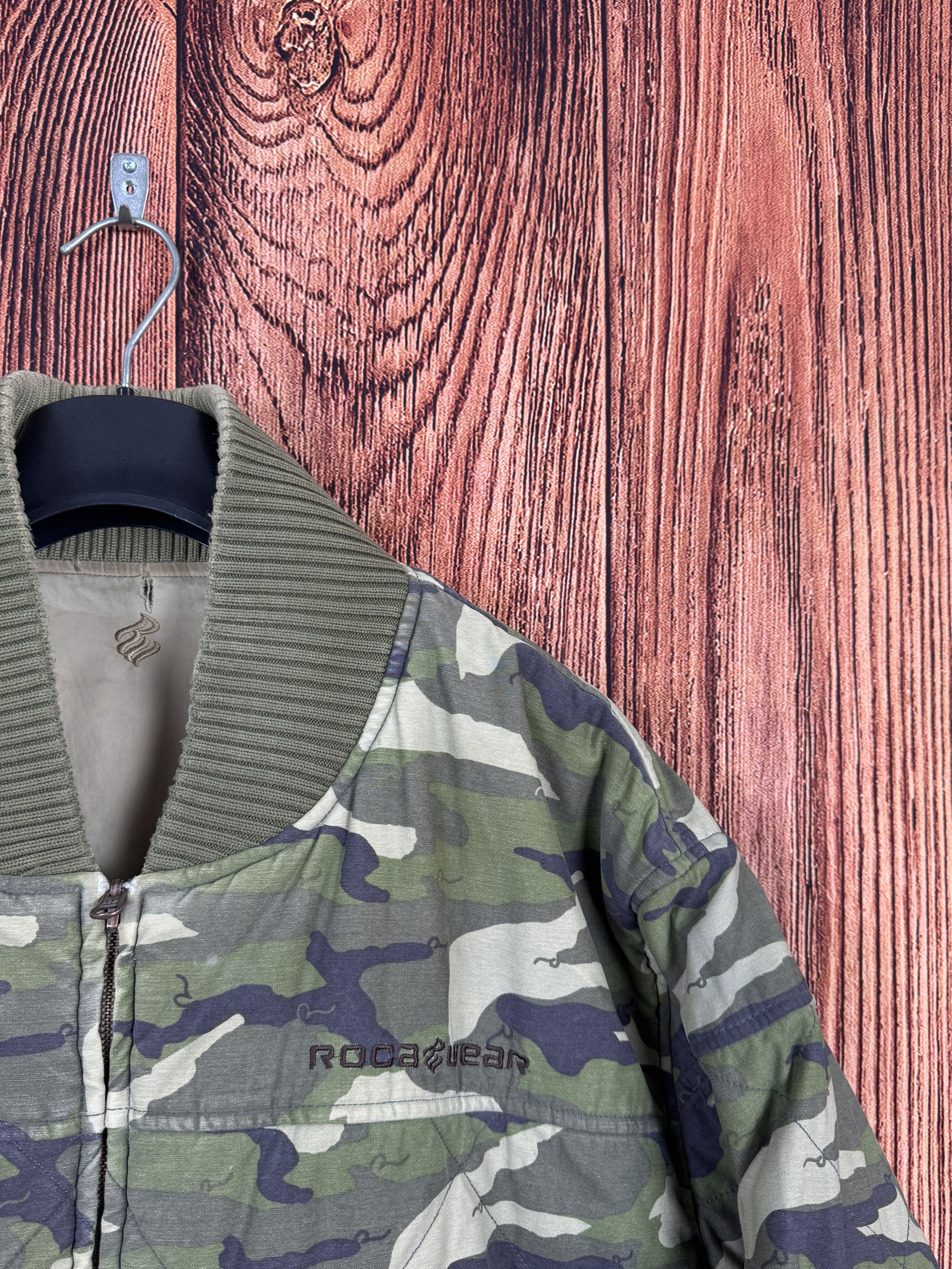 Rocawear Vintage Rocawear Reversible 2-Sides Camo Bombers Jacket Size US XL / EU 56 / 4 - 3 Thumbnail