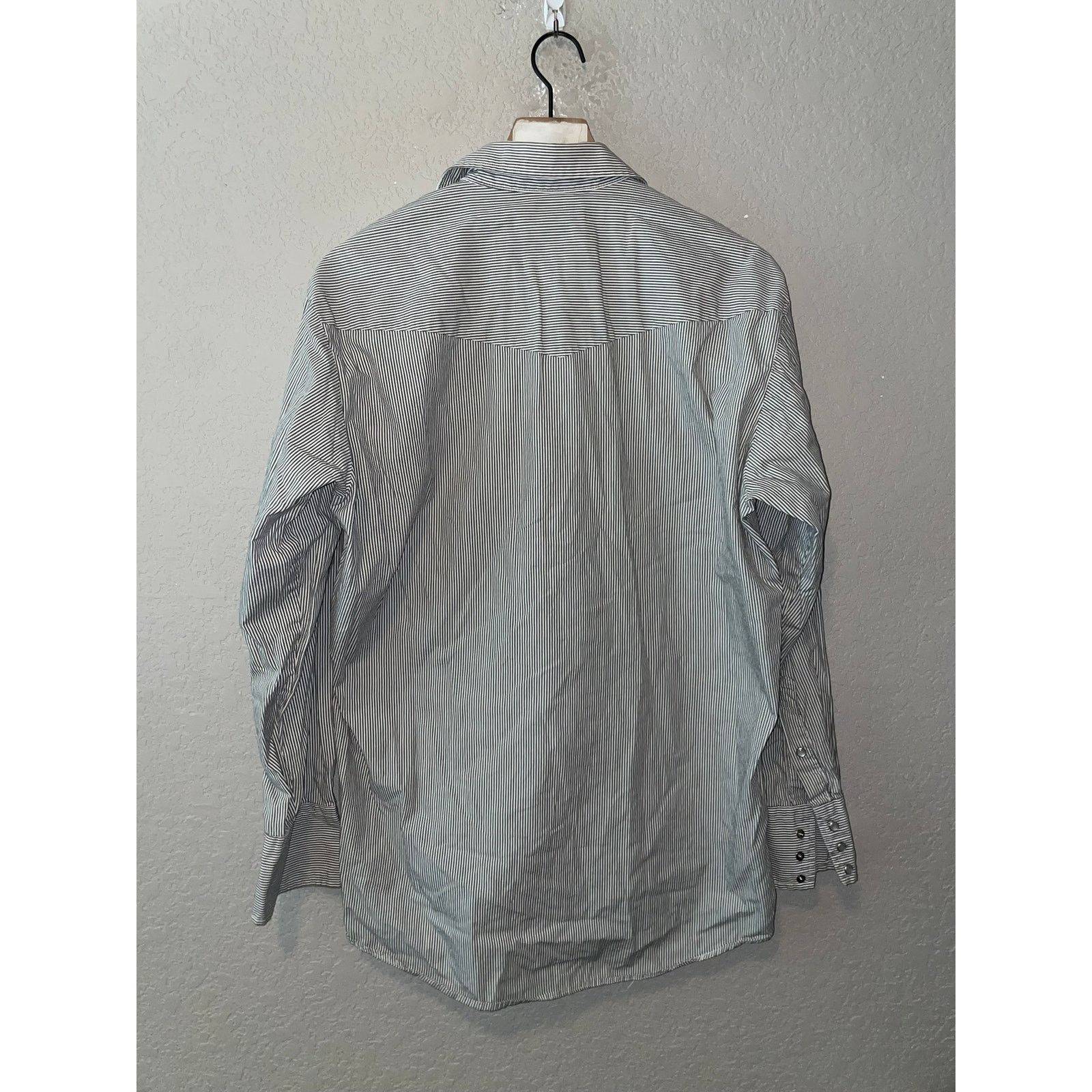 Vintage Vintage Karman Gray Pearl Snap Long Sleeve Shirt VTG XL Size US XL / EU 56 / 4 - 7 Thumbnail